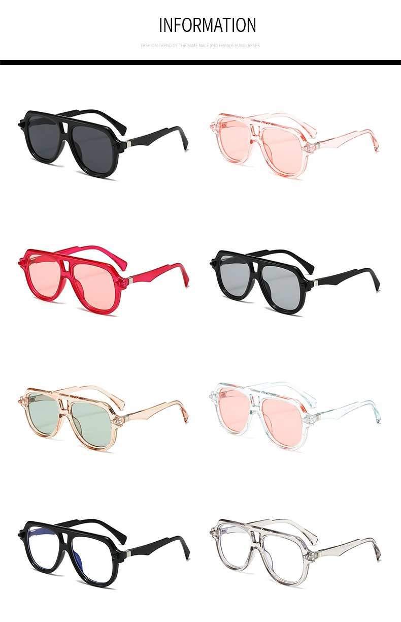 AUGEN Casual Pilot Plastic Unisex Sunglasses UV 400 Protected Large Size (198-C6)