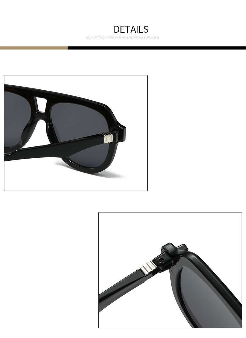 AUGEN Casual Pilot Plastic Unisex Sunglasses UV 400 Protected Large Size (198-C6)