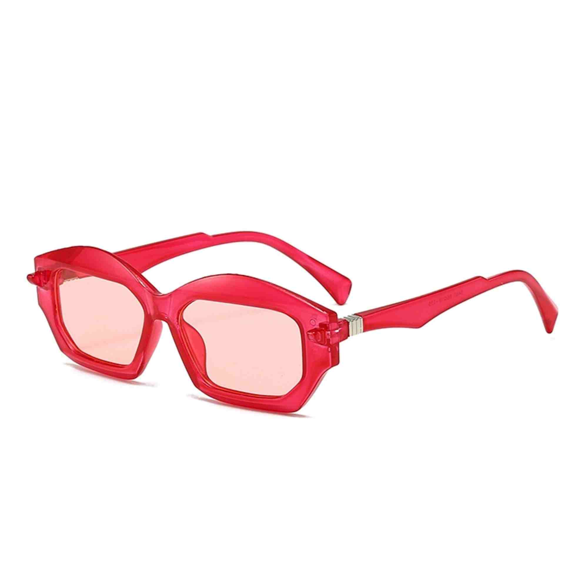 AUGEN Modern Hexagonal Plastic Unisex Sunglasses UV 400 Protected Large Size (199-C3)