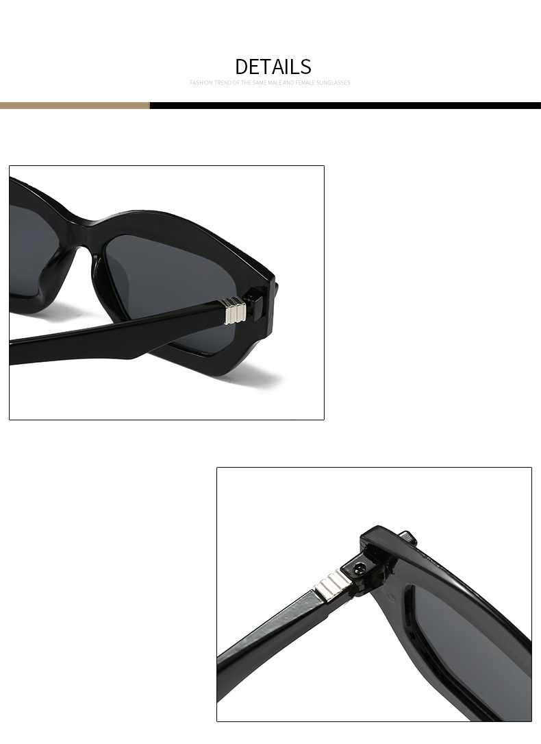 AUGEN Modern Hexagonal Plastic Unisex Sunglasses UV 400 Protected Large Size (199-C6)