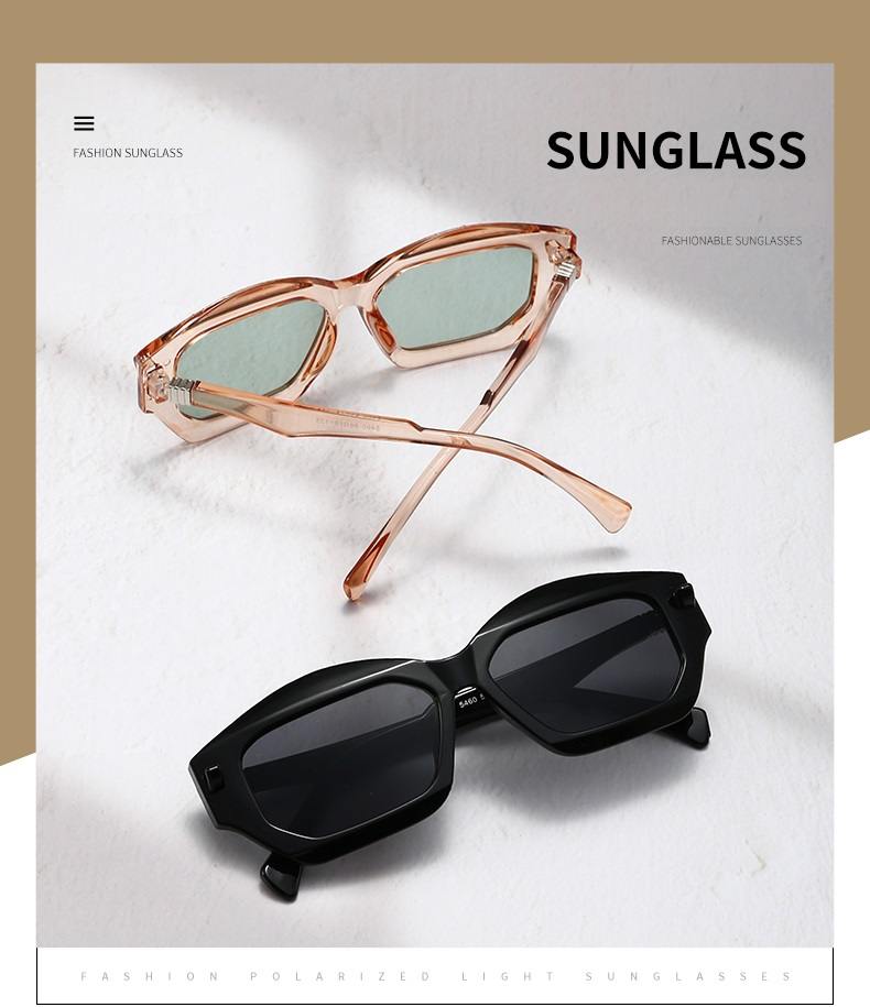 AUGEN Modern Hexagonal Plastic Unisex Sunglasses UV 400 Protected Large Size (199-C6)