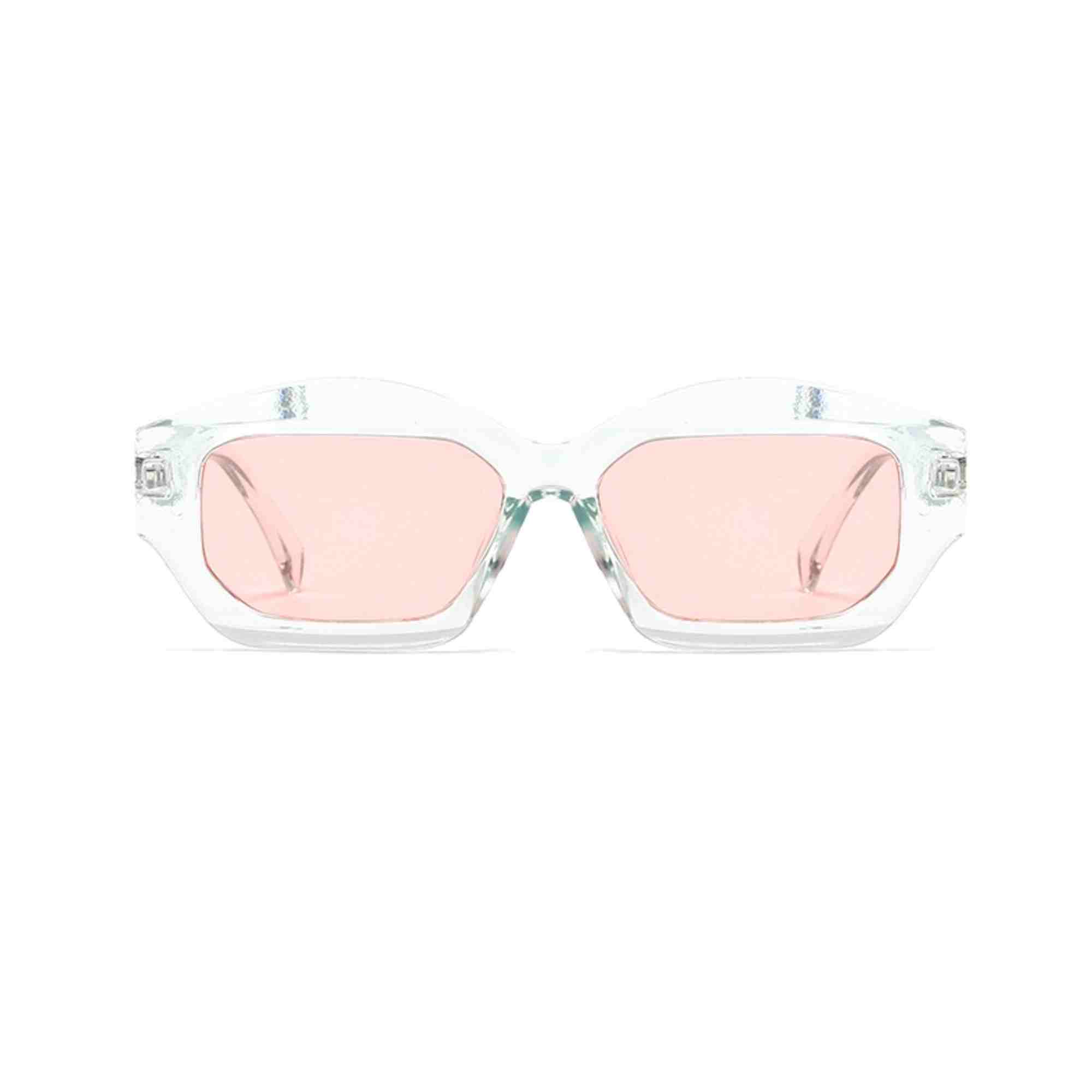AUGEN Modern Hexagonal Plastic Unisex Sunglasses UV 400 Protected Large Size (199-C6)