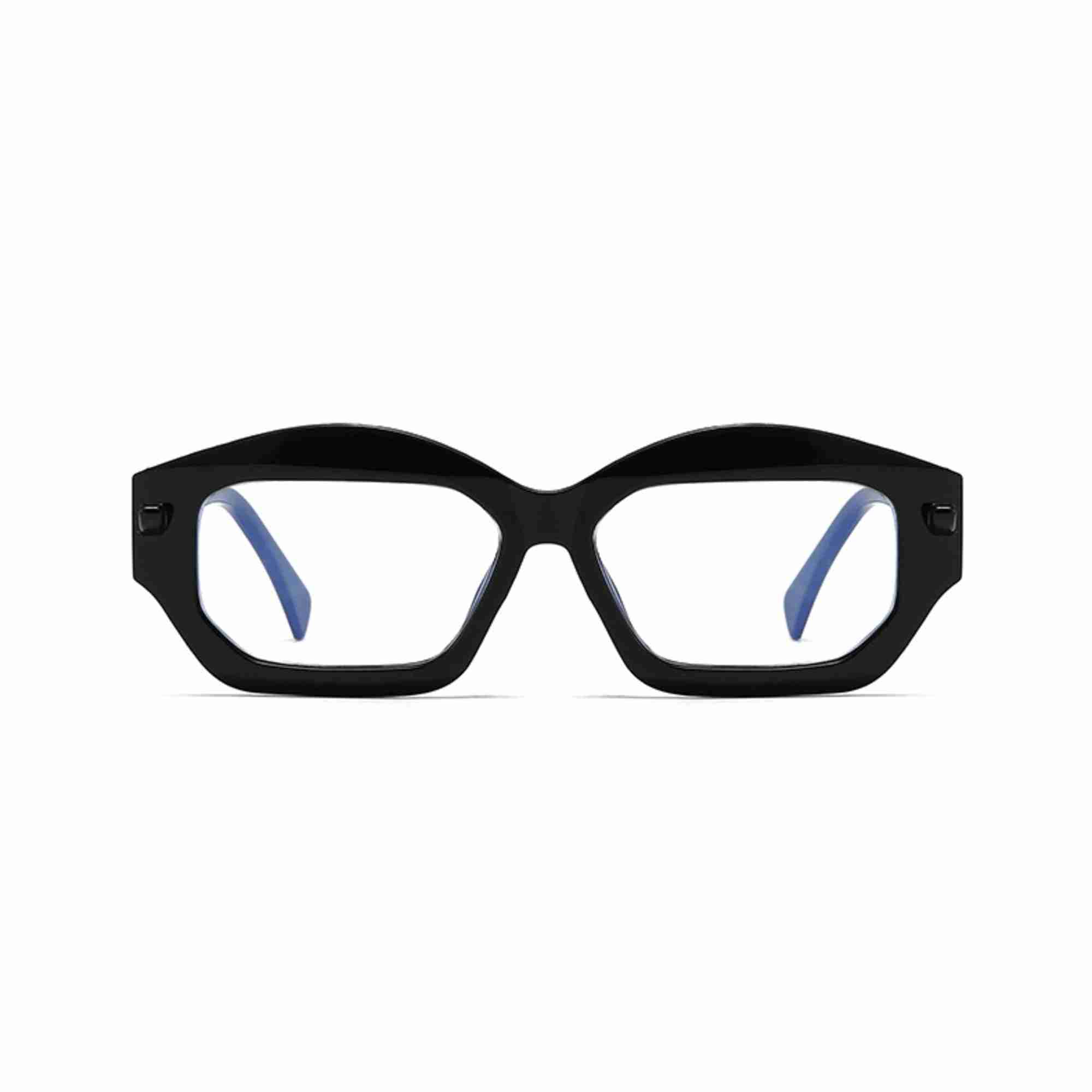 AUGEN Modern Hexagonal Plastic Unisex Sunglasses UV 400 Protected Large Size (199-C7)