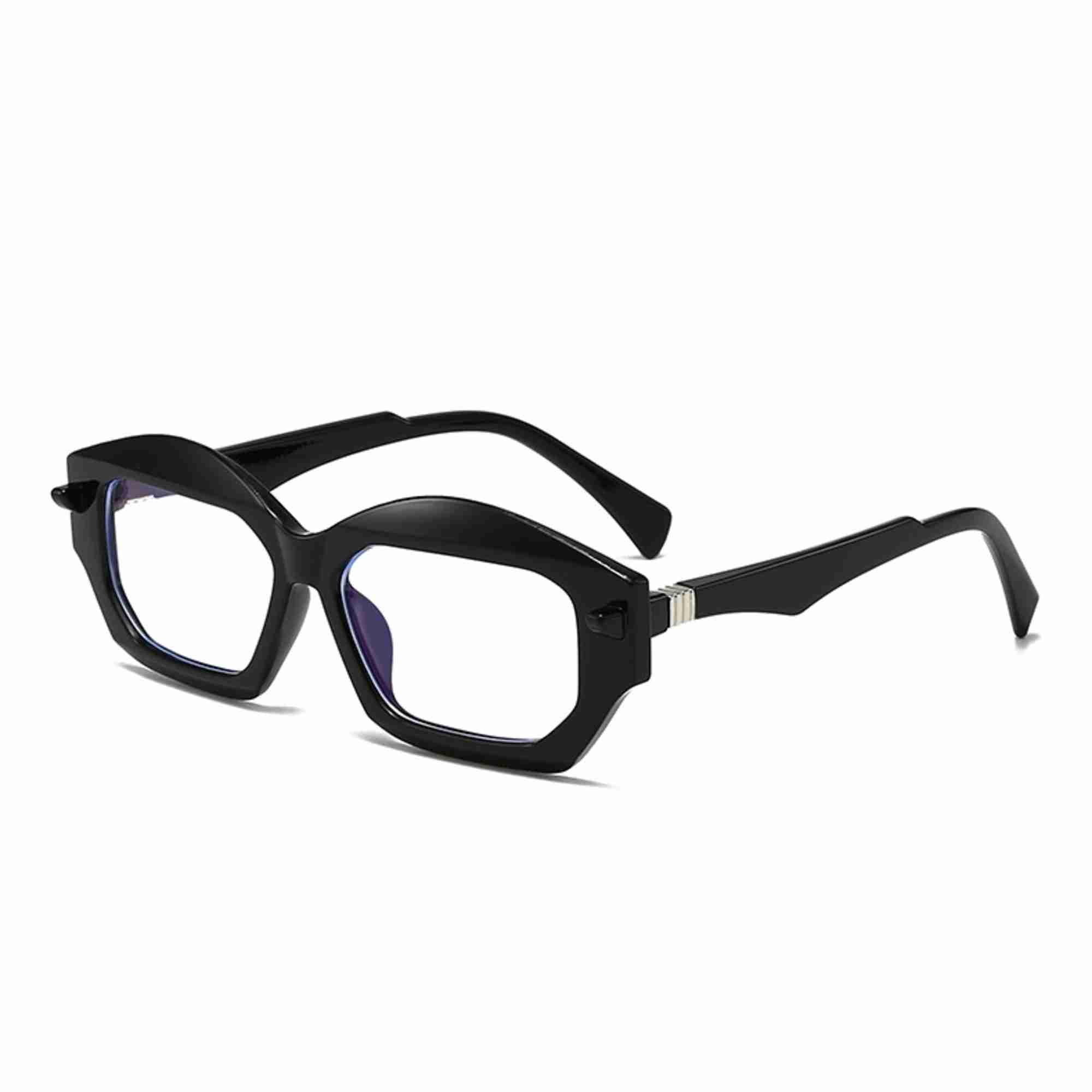 AUGEN Modern Hexagonal Plastic Unisex Sunglasses UV 400 Protected Large Size (199-C7)