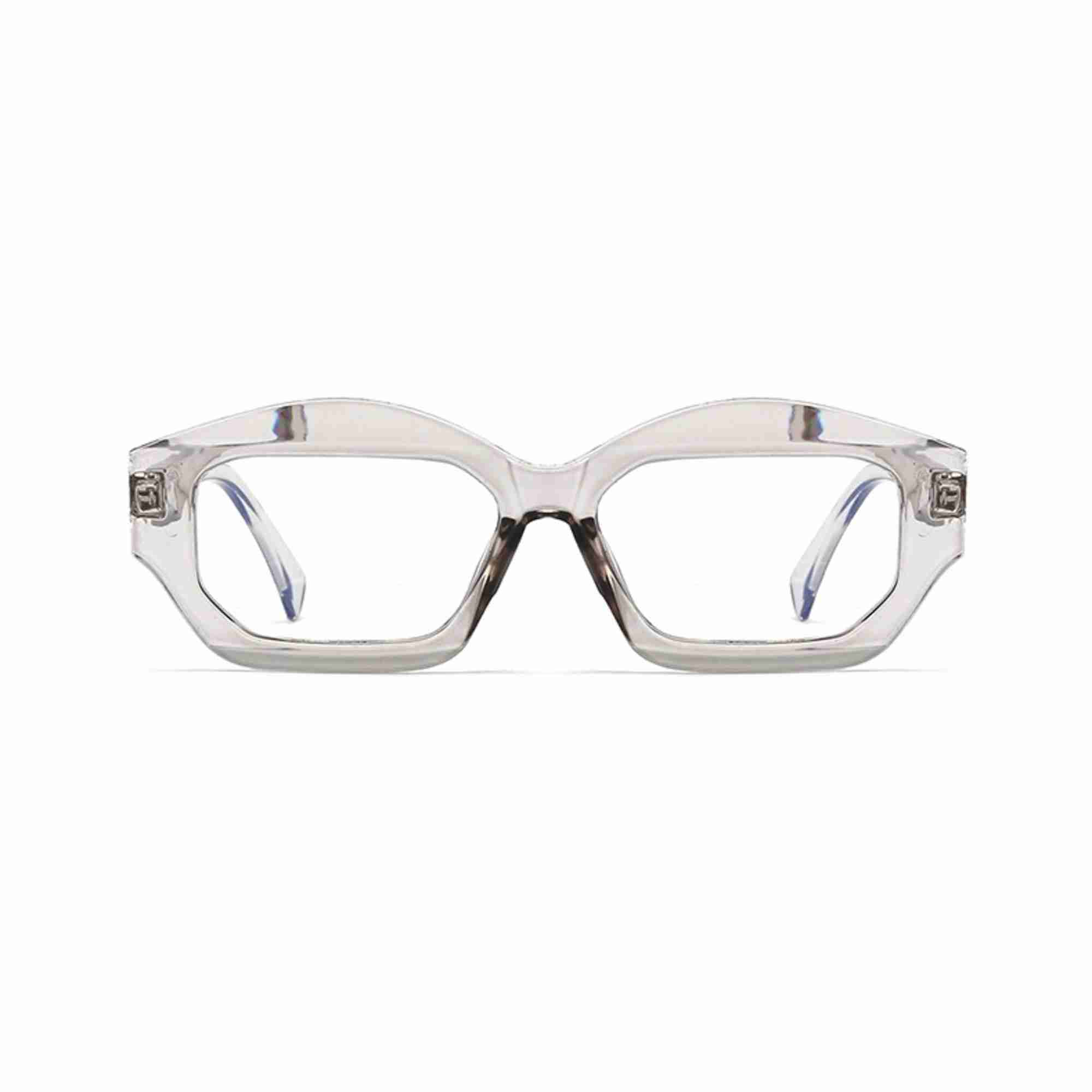 AUGEN Modern Hexagonal Plastic Unisex Sunglasses UV 400 Protected Large Size (199-C8)
