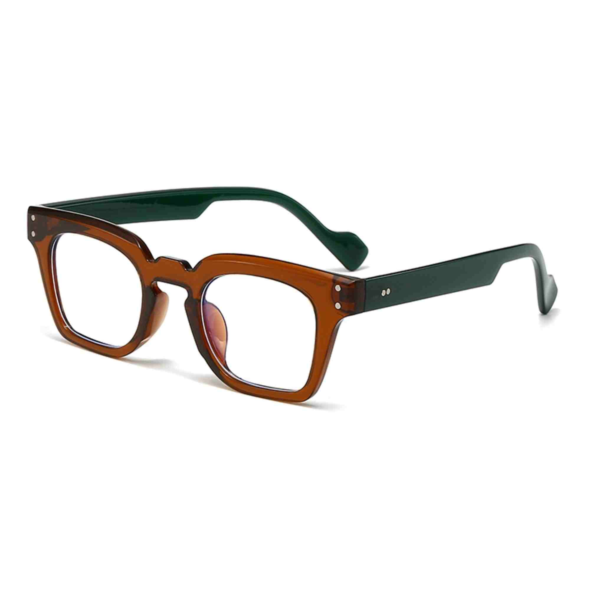 AUGEN Modern Rectangular Plastic Unisex Sunglasses UV 400 Protected Medium Size (200-C8)
