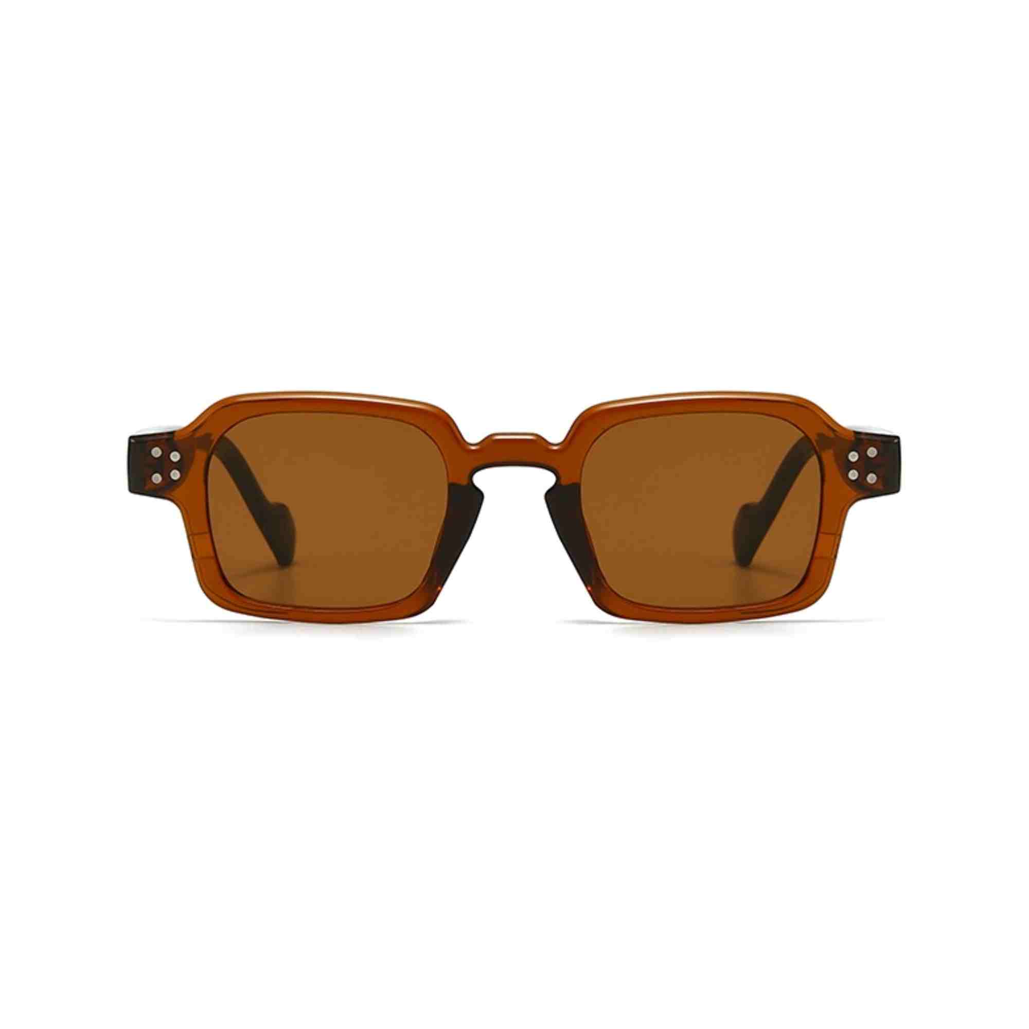 AUGEN Modern Rectangular Plastic Unisex Sunglasses UV 400 Protected Medium Size (201-C4)