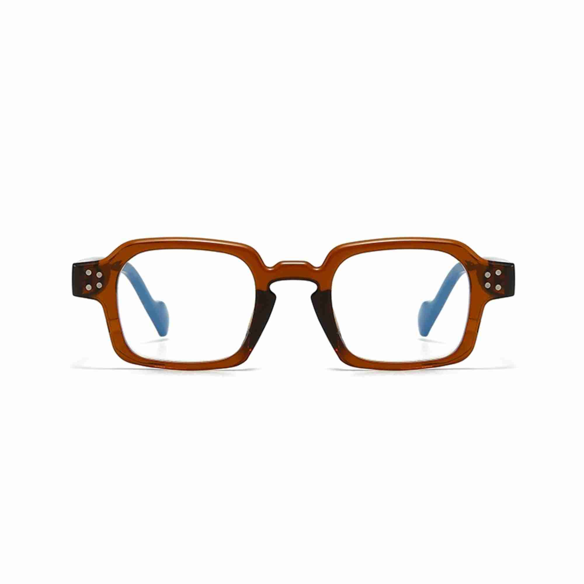 AUGEN Modern Rectangular Plastic Unisex Sunglasses UV 400 Protected Medium Size (201-C7)