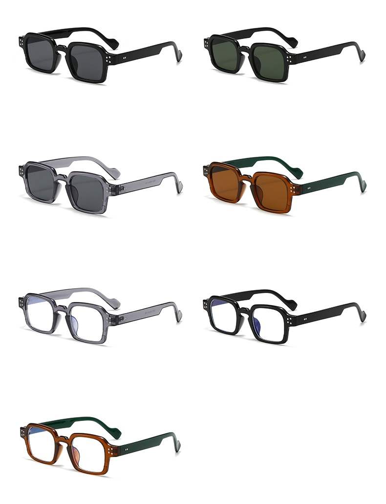 AUGEN Modern Rectangular Plastic Unisex Sunglasses UV 400 Protected Medium Size (201-C7)
