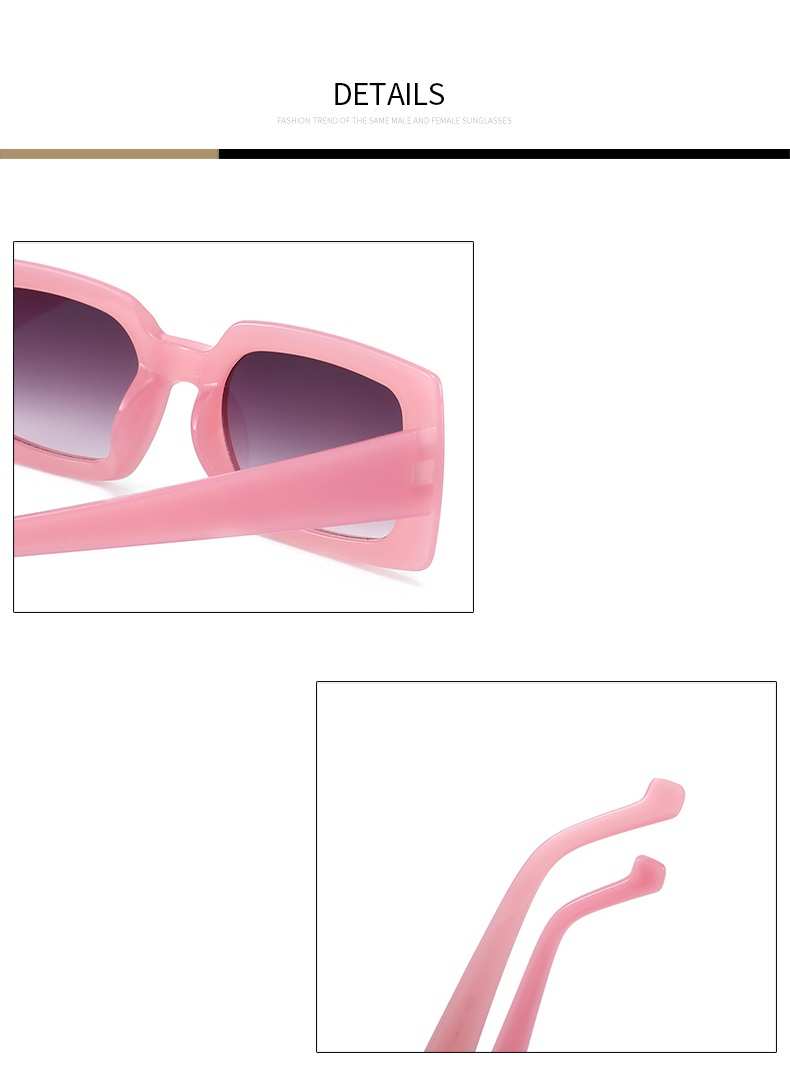 AUGEN Classic Rectangular Plastic Unisex Sunglasses UV 400 Protected Medium Size (207-C1)