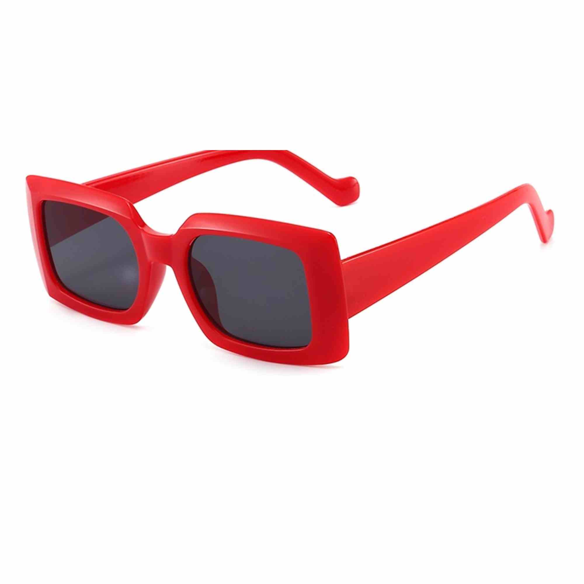 AUGEN Classic Rectangular Plastic Unisex Sunglasses UV 400 Protected Medium Size (207-C4)
