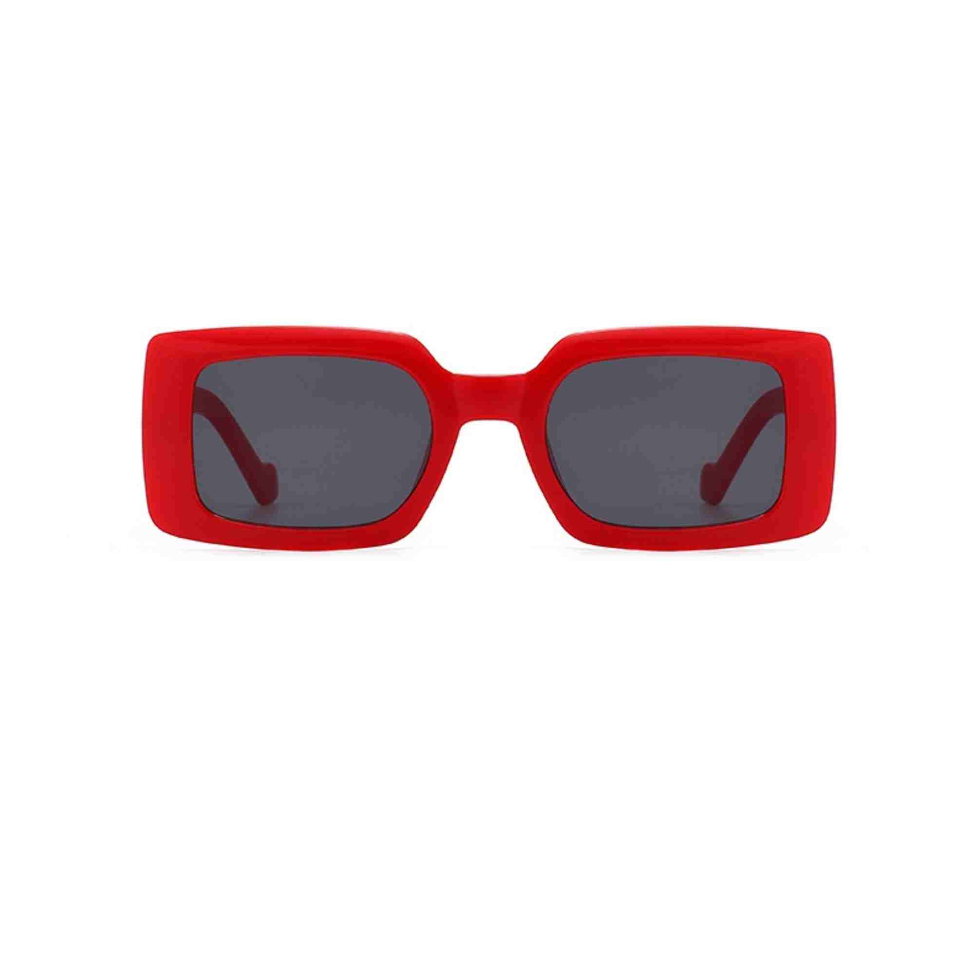 AUGEN Classic Rectangular Plastic Unisex Sunglasses UV 400 Protected Medium Size (207-C4)