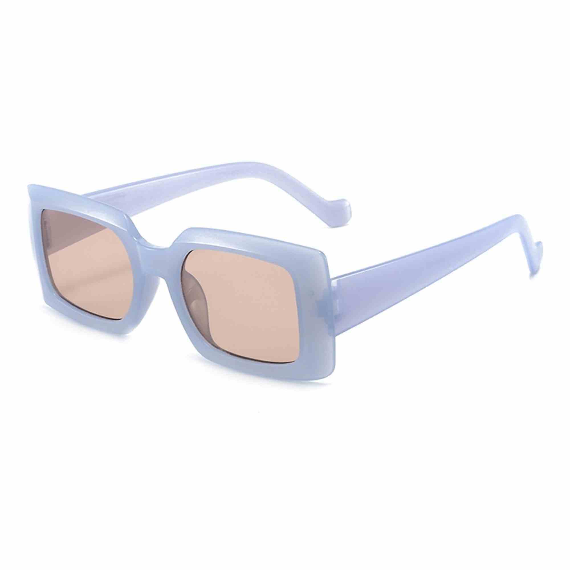 AUGEN Classic Rectangular Plastic Unisex Sunglasses UV 400 Protected Medium Size (207-C6)
