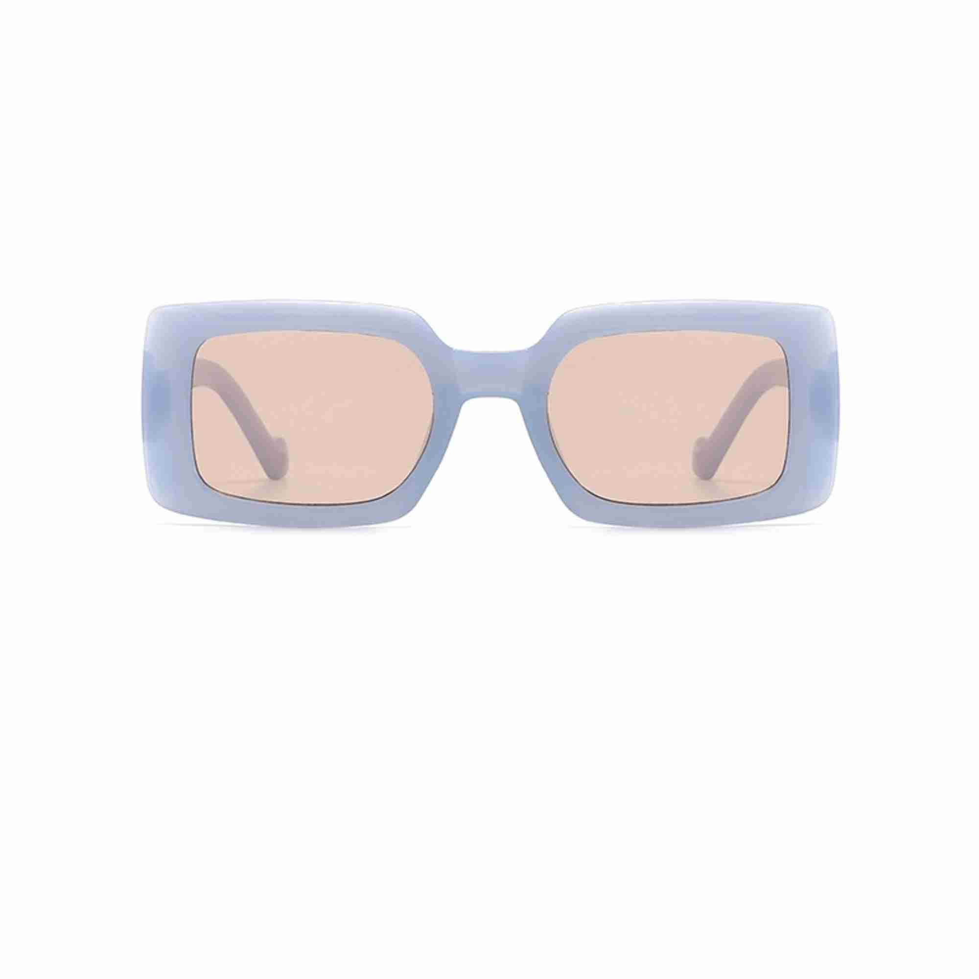 AUGEN Classic Rectangular Plastic Unisex Sunglasses UV 400 Protected Medium Size (207-C6)