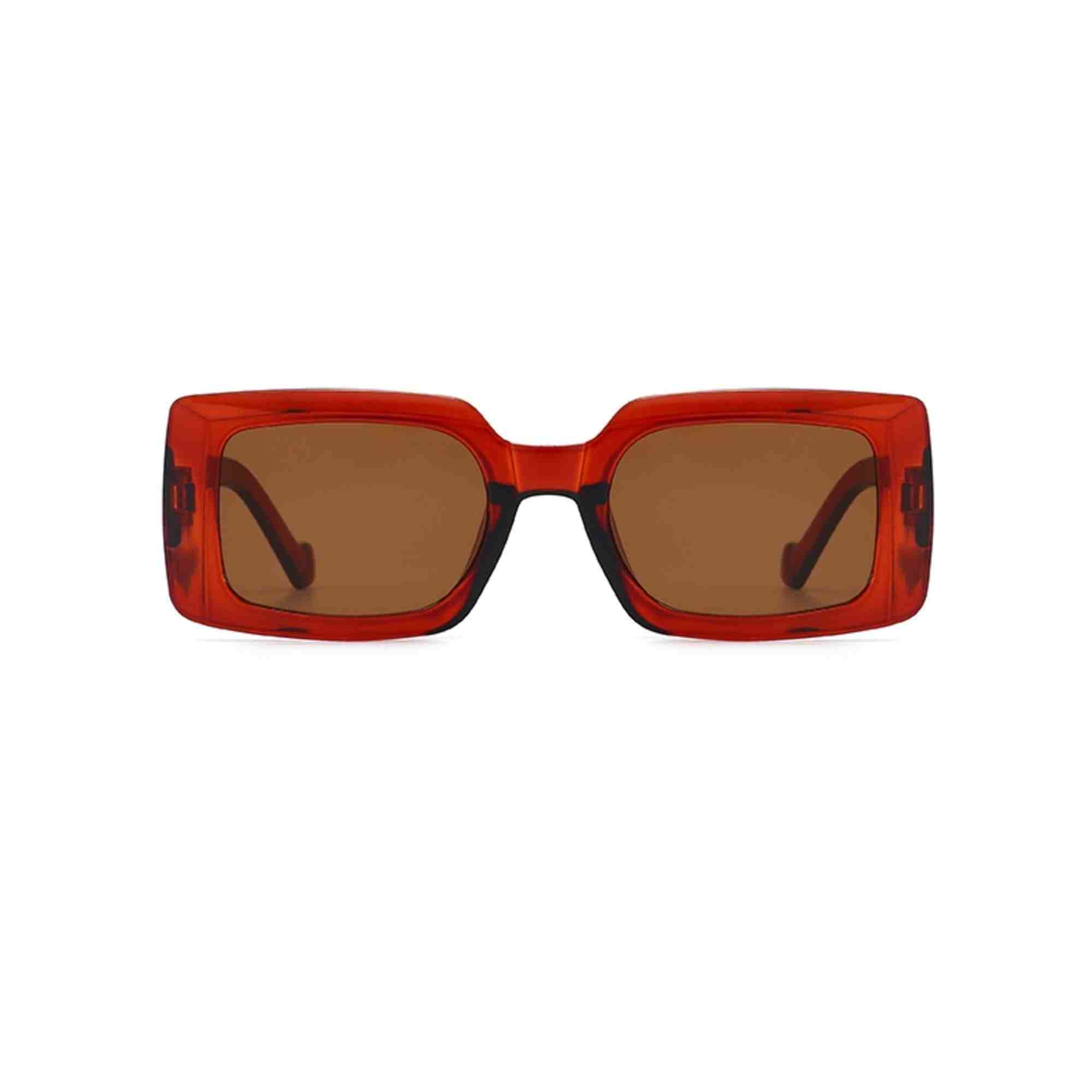 AUGEN Classic Rectangular Plastic Unisex Sunglasses UV 400 Protected Medium Size (207-C8)