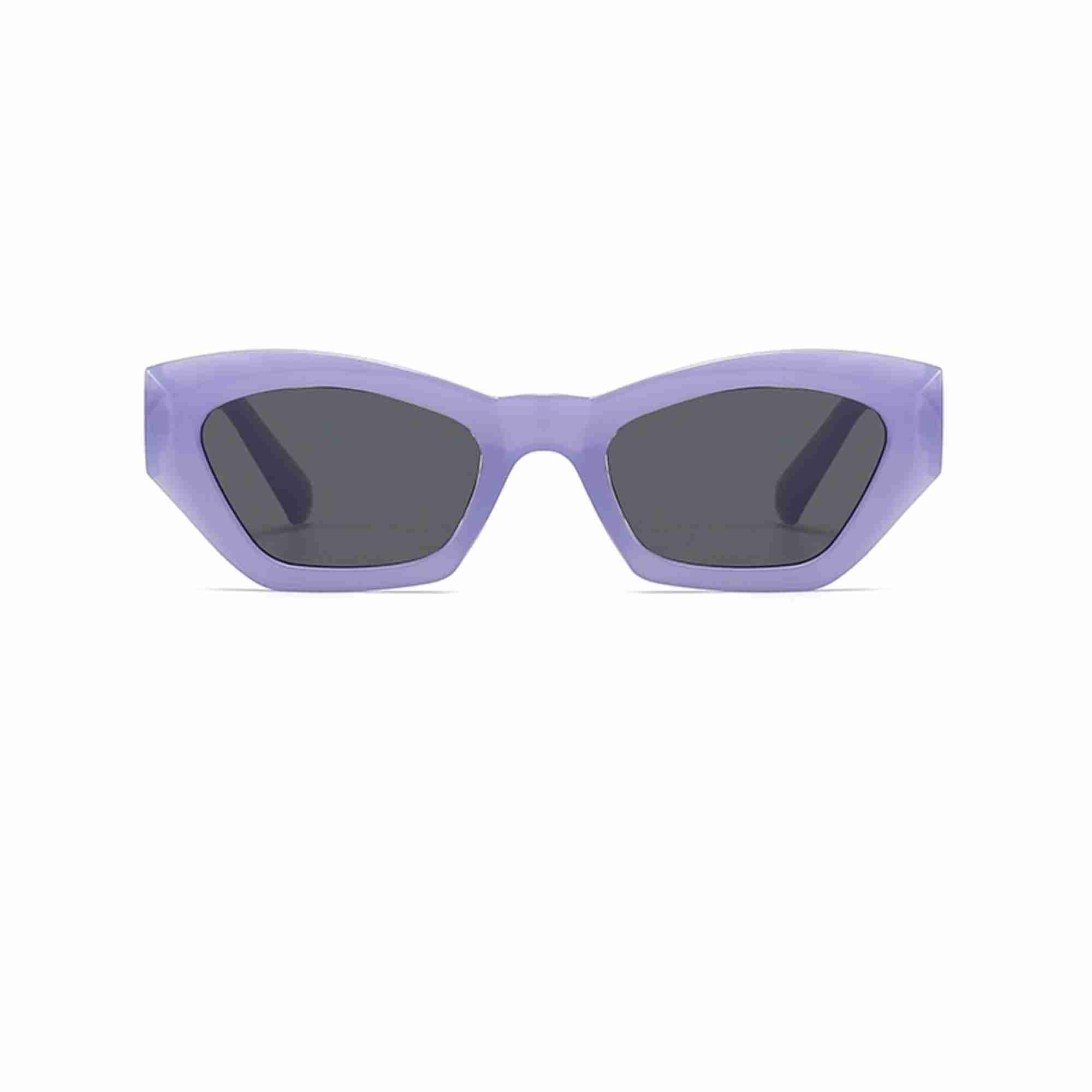 AUGEN Classic Cat Eye Plastic Unisex Sunglasses UV 400 Protected Medium Size (208-C10)