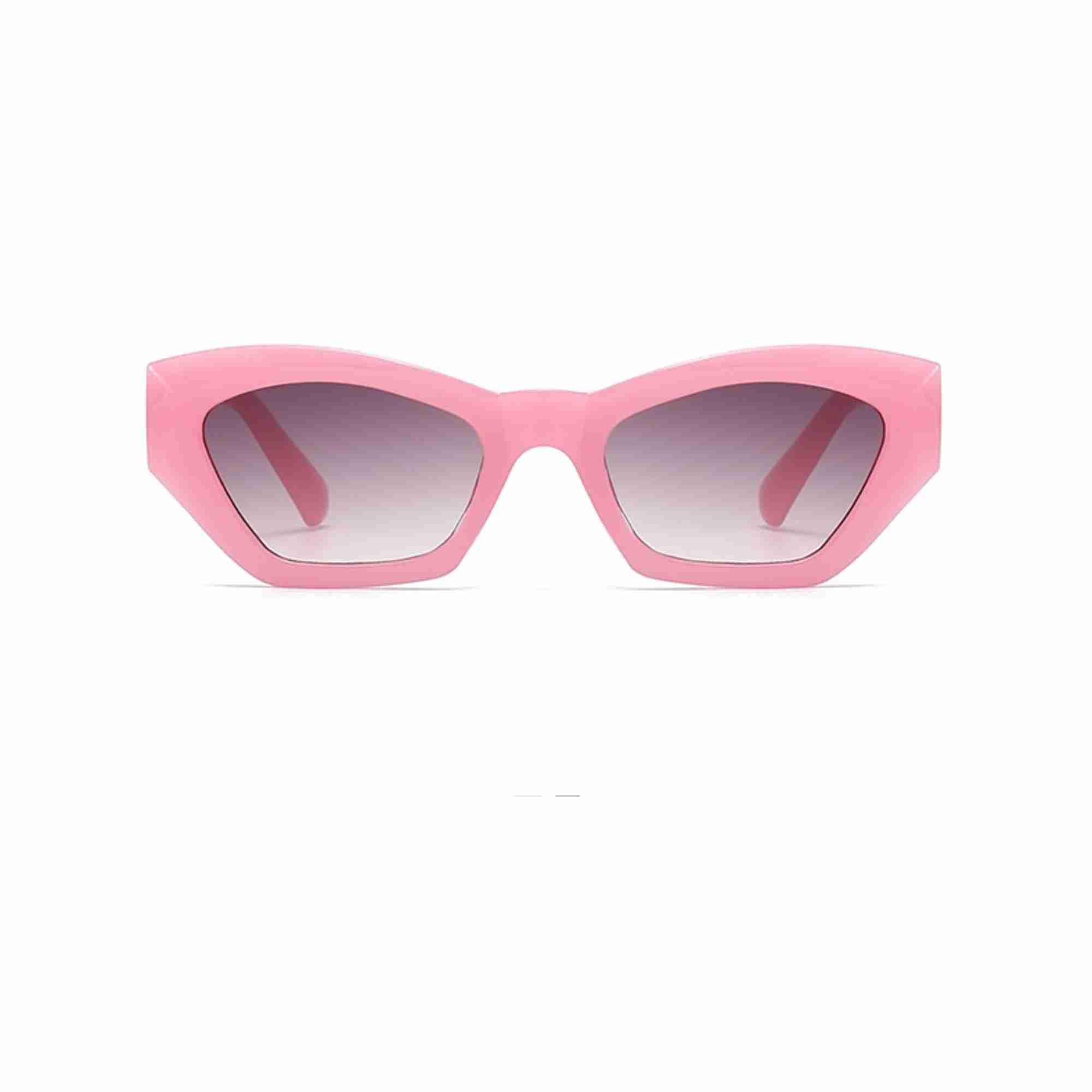 AUGEN Classic Cat Eye Plastic Unisex Sunglasses UV 400 Protected Medium Size (208-C2)