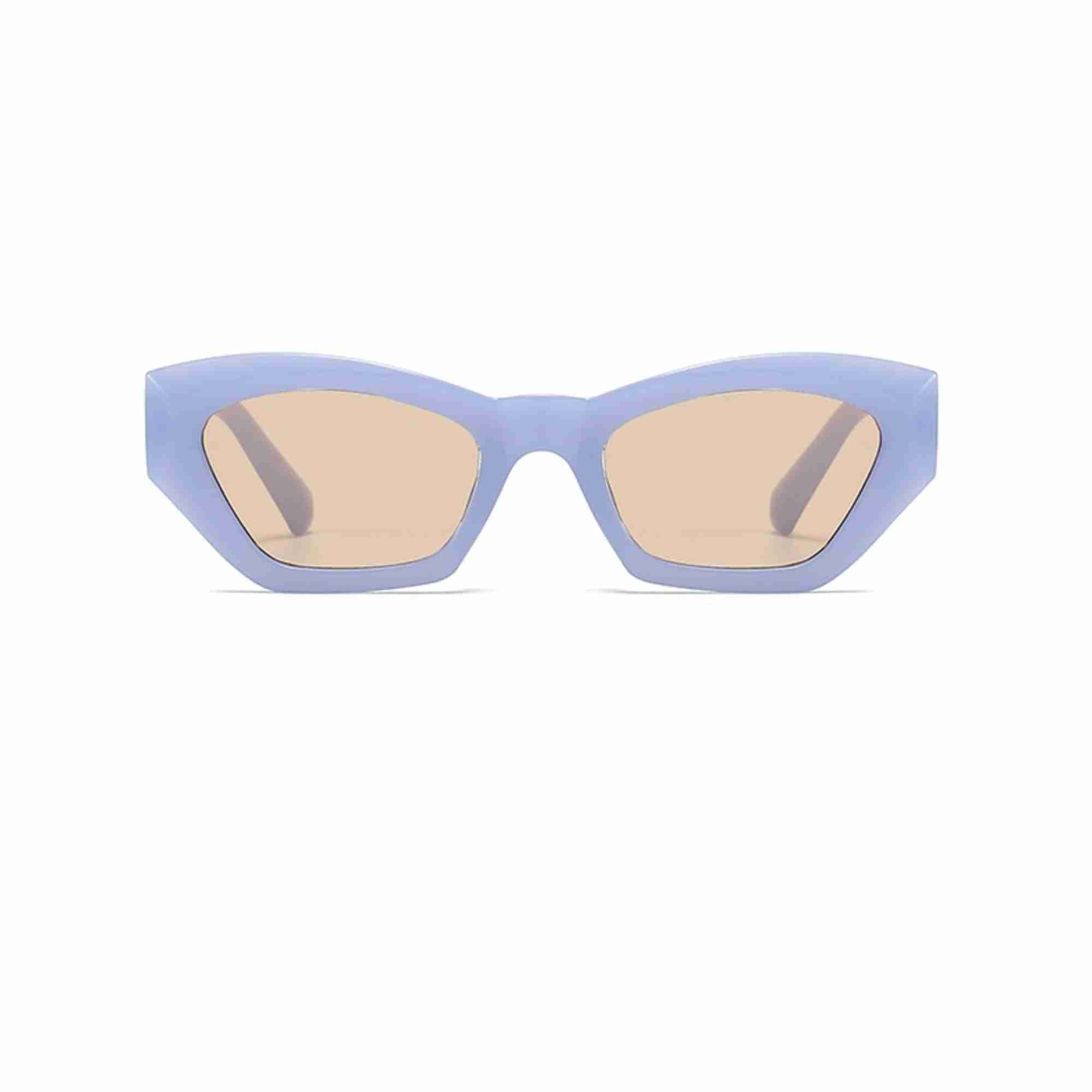 AUGEN Classic Cat Eye Plastic Unisex Sunglasses UV 400 Protected Medium Size (208-C3)