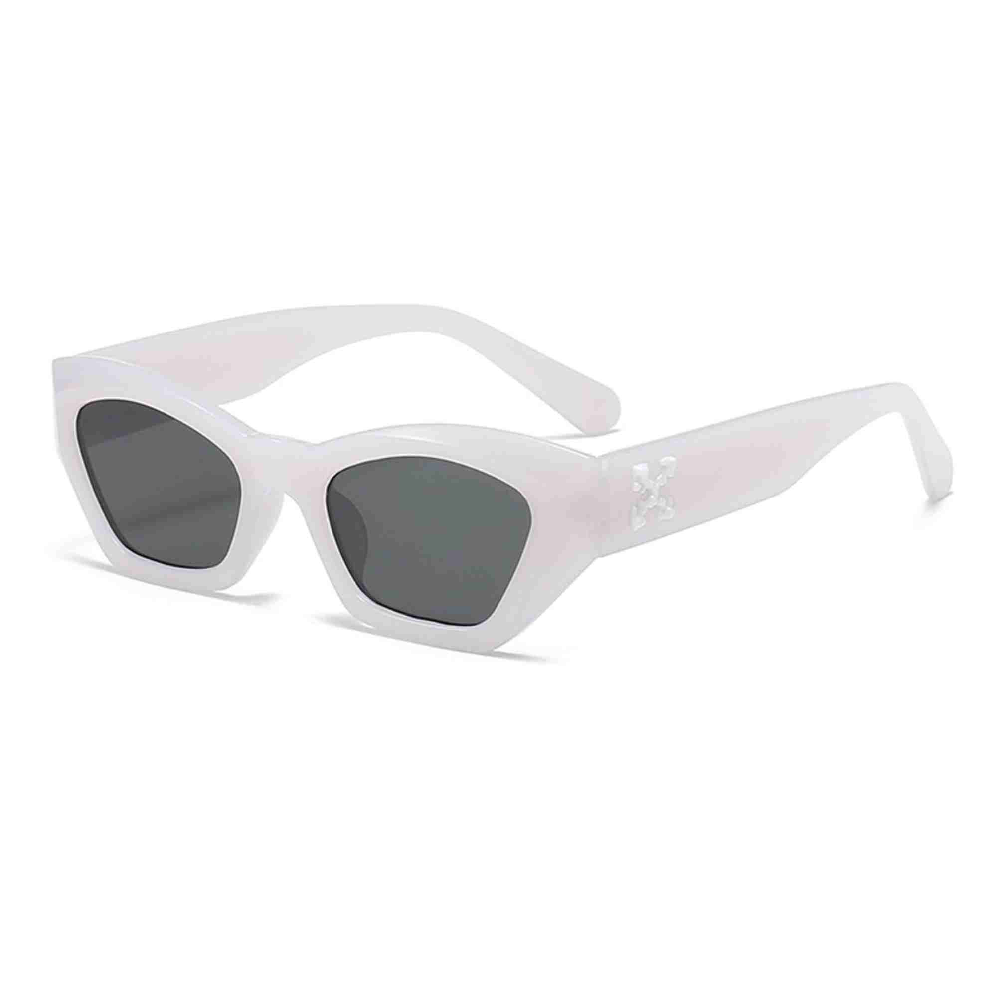 AUGEN Classic Cat Eye Plastic Unisex Sunglasses UV 400 Protected Medium Size (208-C4)