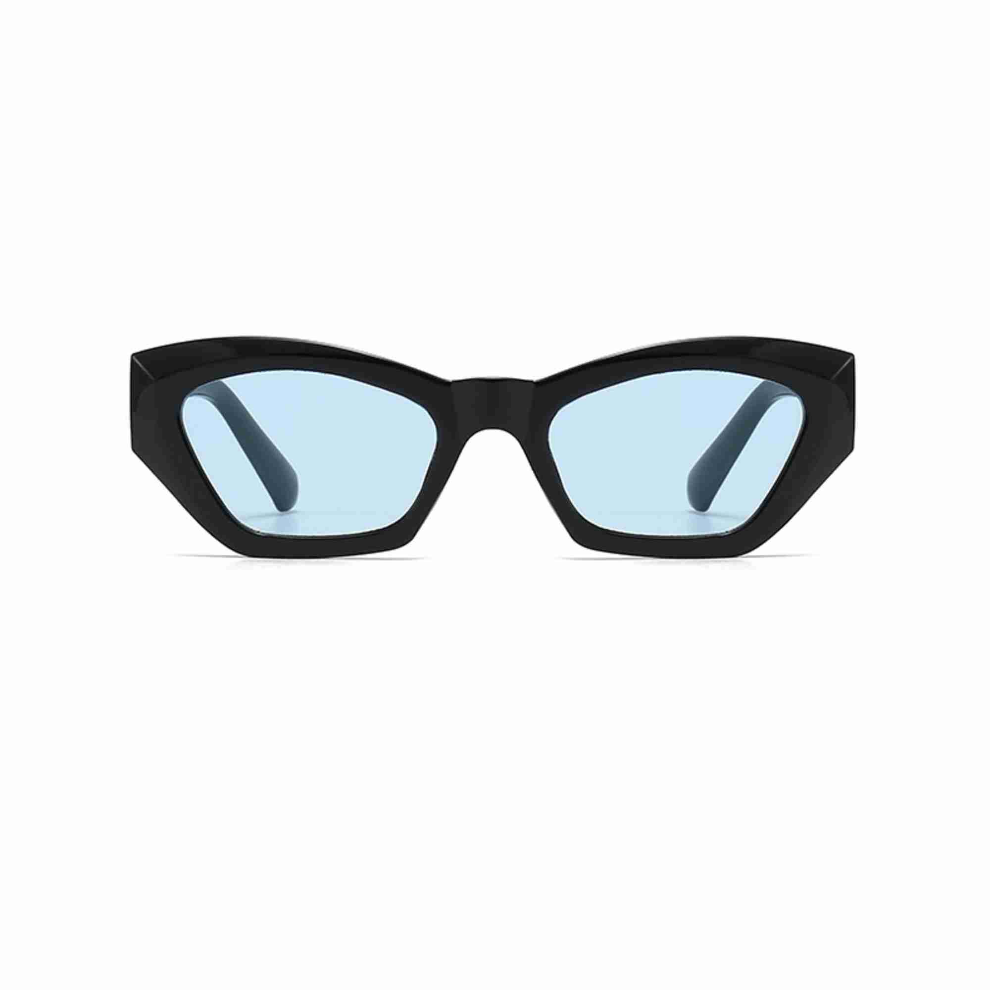 AUGEN Classic Cat Eye Plastic Unisex Sunglasses UV 400 Protected Medium Size (208-C5)