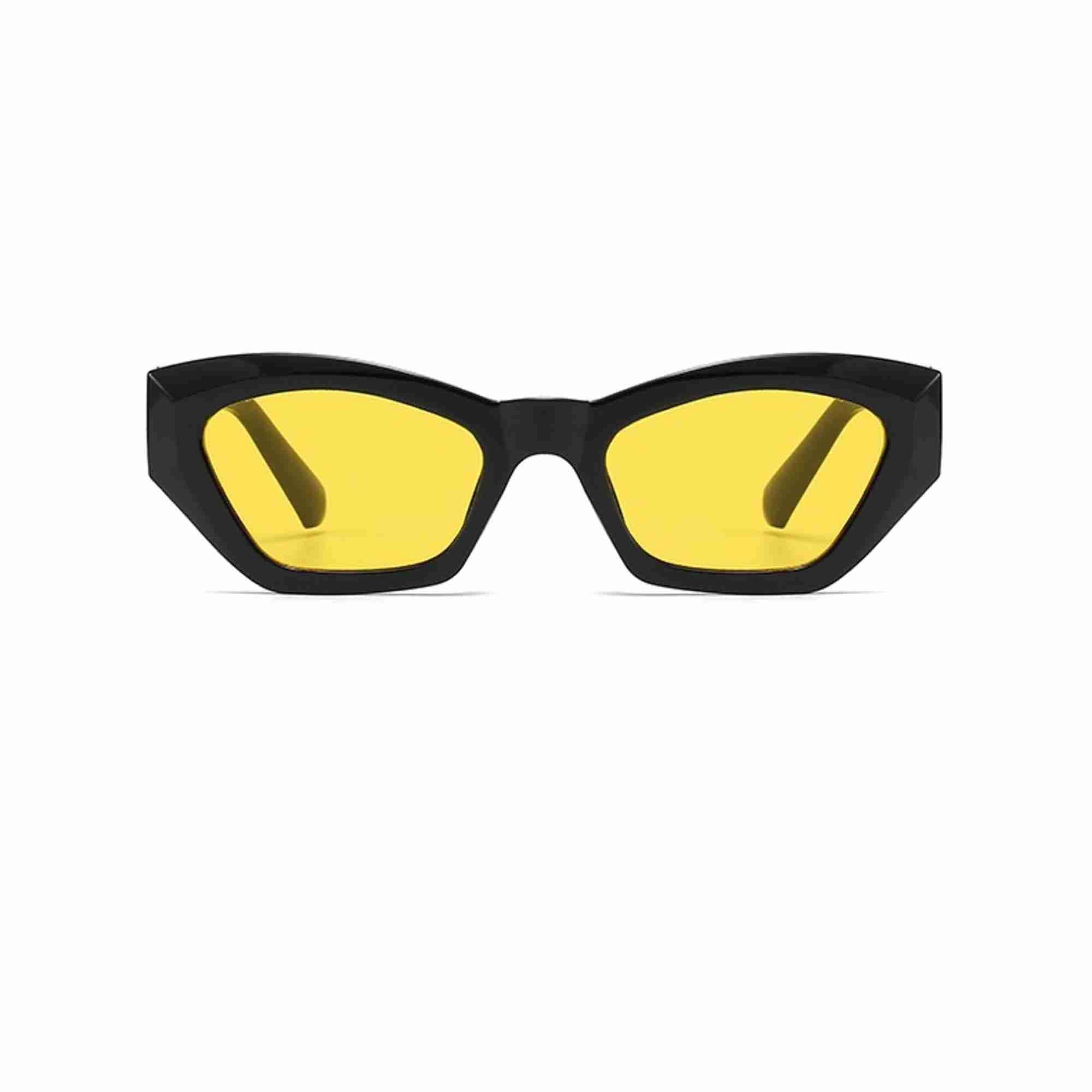 AUGEN Classic Cat Eye Plastic Unisex Sunglasses UV 400 Protected Medium Size (208-C6)