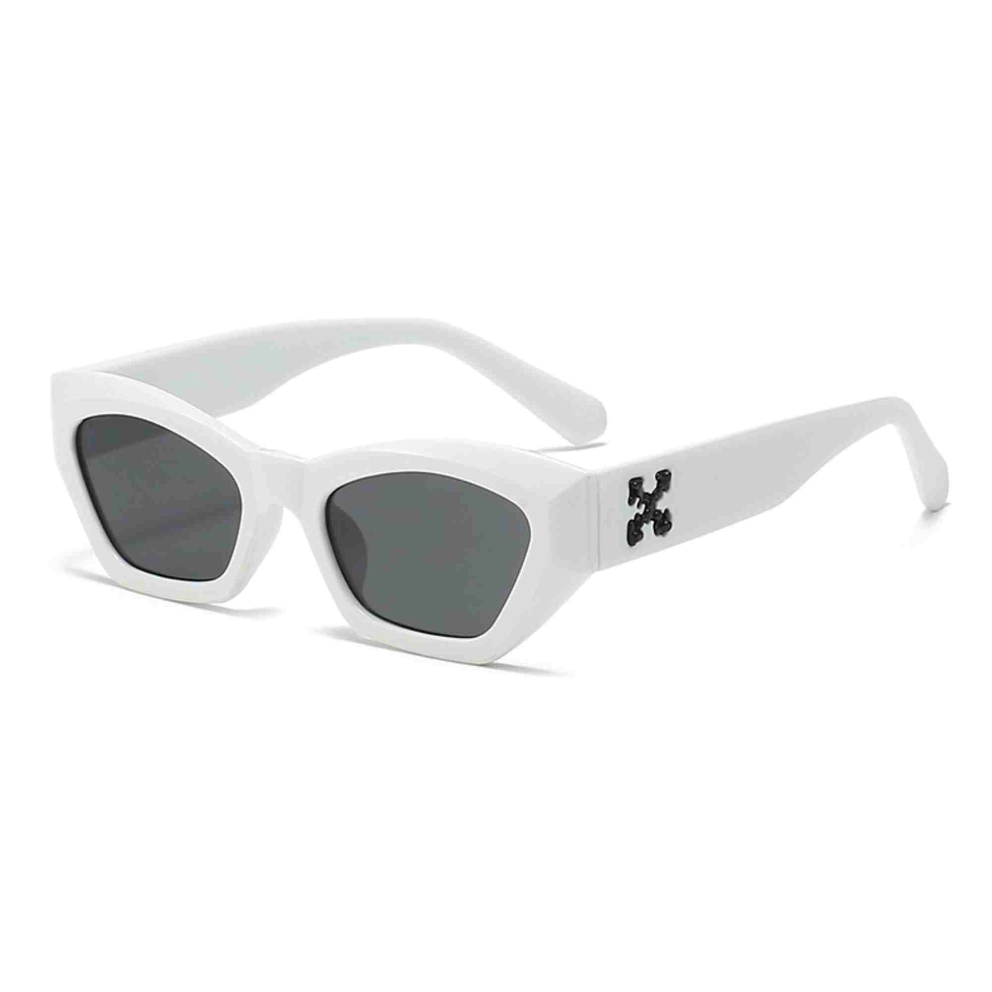 AUGEN Classic Cat Eye Plastic Unisex Sunglasses UV 400 Protected Medium Size (208-C7)