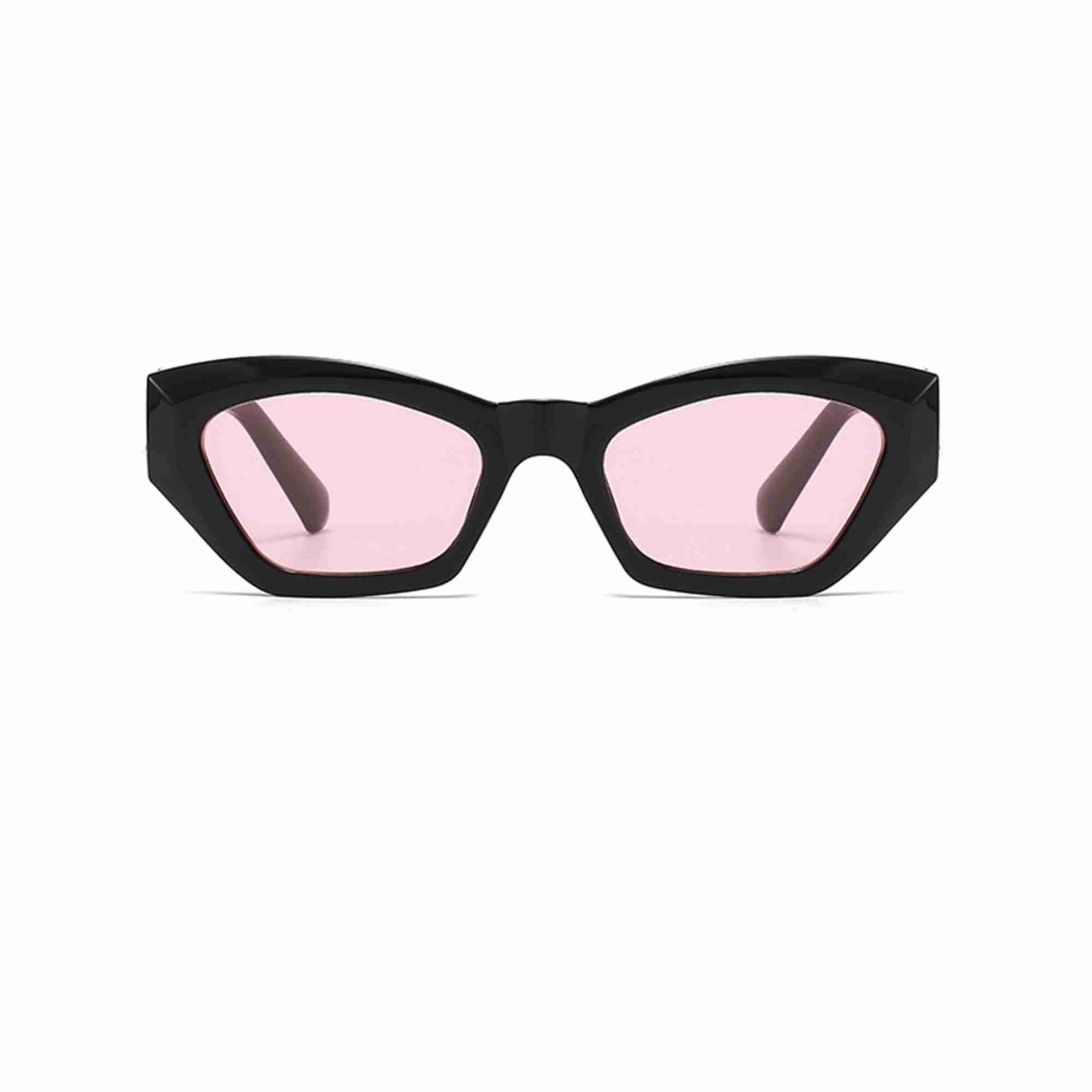 AUGEN Classic Cat Eye Plastic Unisex Sunglasses UV 400 Protected Medium Size (208-C8)