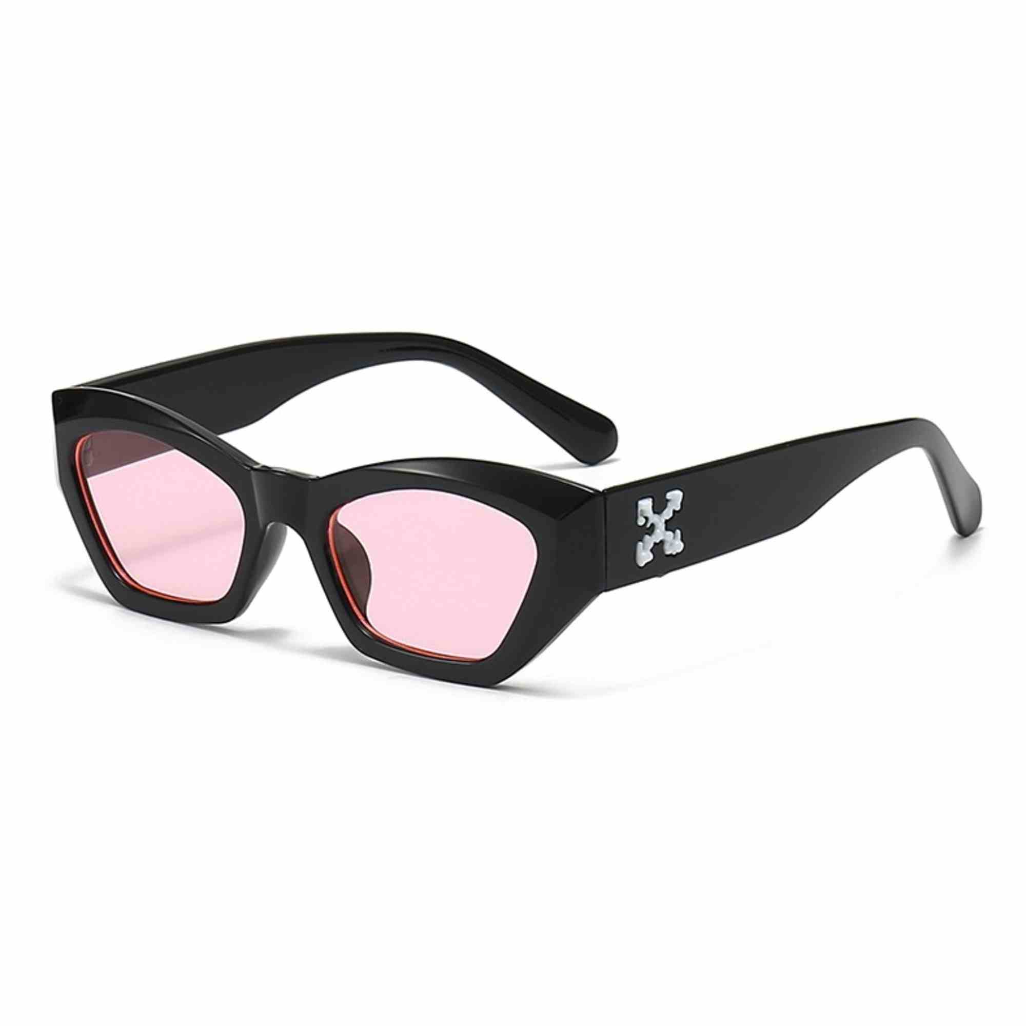 AUGEN Classic Cat Eye Plastic Unisex Sunglasses UV 400 Protected Medium Size (208-C8)