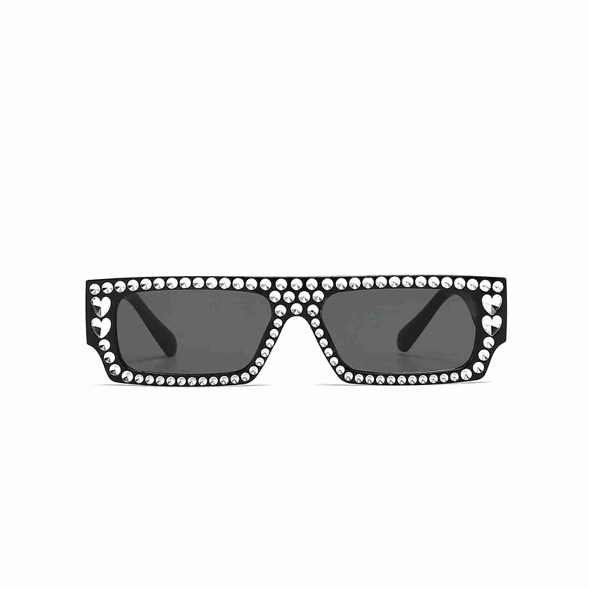 AUGEN Modern Rectangular Plastic Unisex Sunglasses UV 400 Protected Large Size (209-C1)
