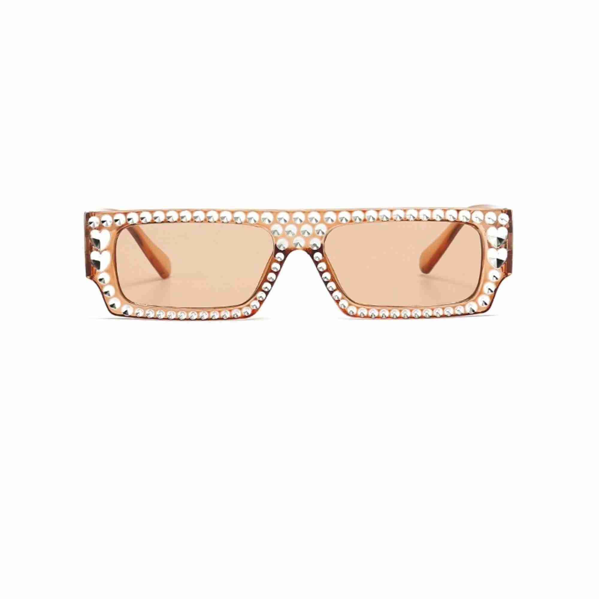 AUGEN Modern Rectangular Plastic Unisex Sunglasses UV 400 Protected Large Size (209-C3)