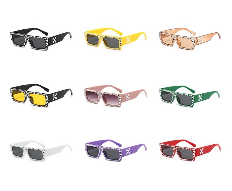 AUGEN Modern Rectangular Plastic Unisex Sunglasses UV 400 Protected Large Size (209-C4)