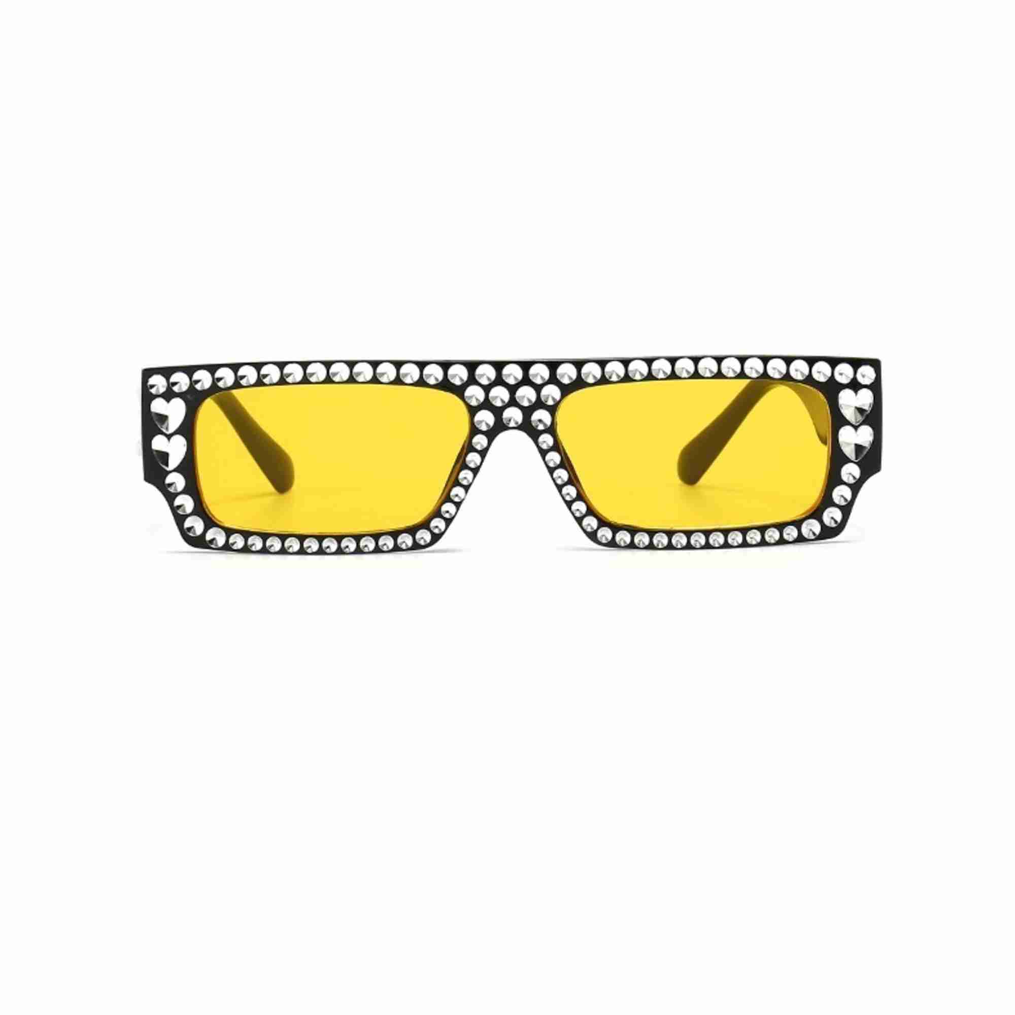 AUGEN Modern Rectangular Plastic Unisex Sunglasses UV 400 Protected Large Size (209-C4)
