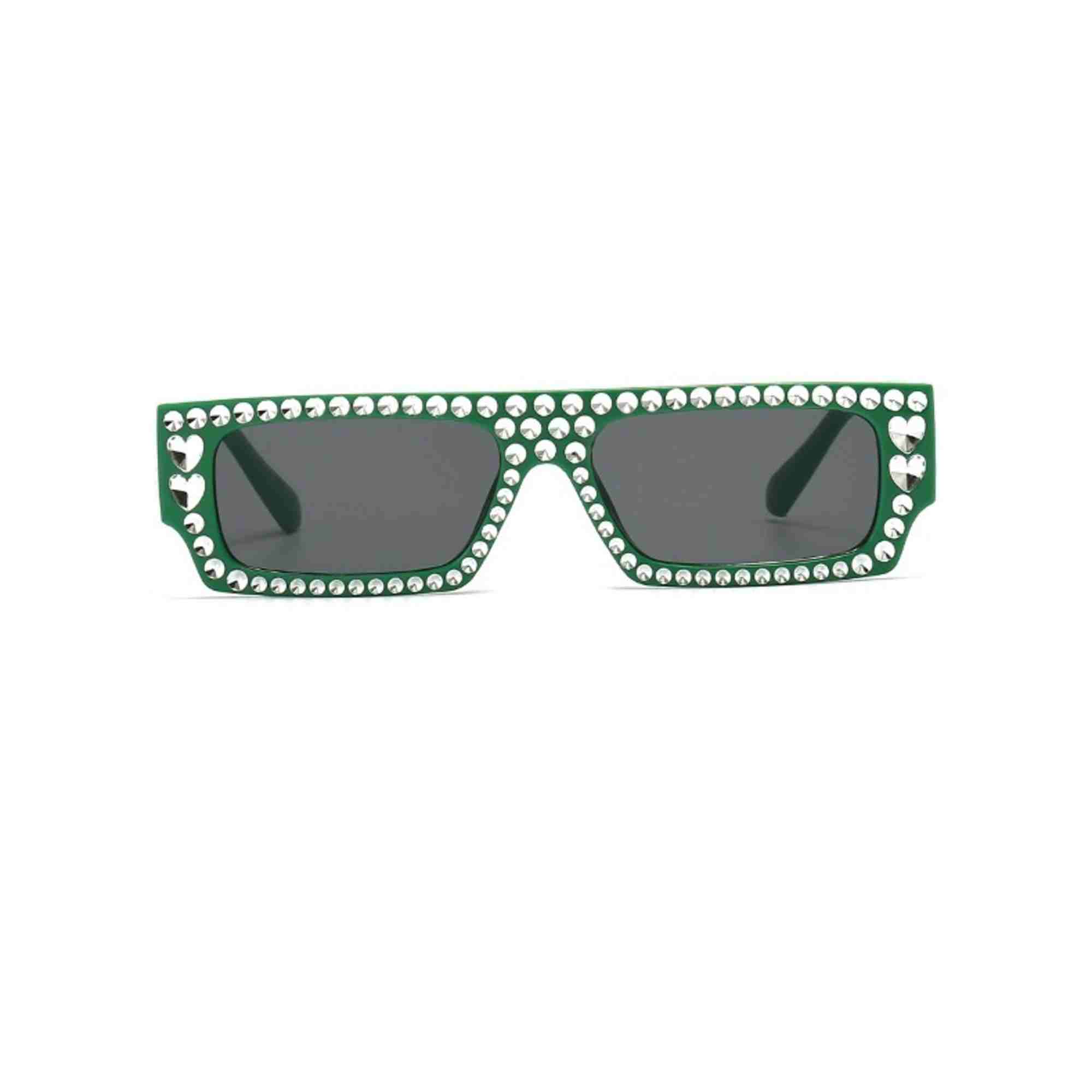 AUGEN Modern Rectangular Plastic Unisex Sunglasses UV 400 Protected Large Size (209-C6)
