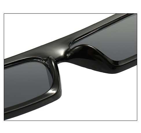 AUGEN Modern Rectangular Plastic Unisex Sunglasses UV 400 Protected Large Size (209-C8)