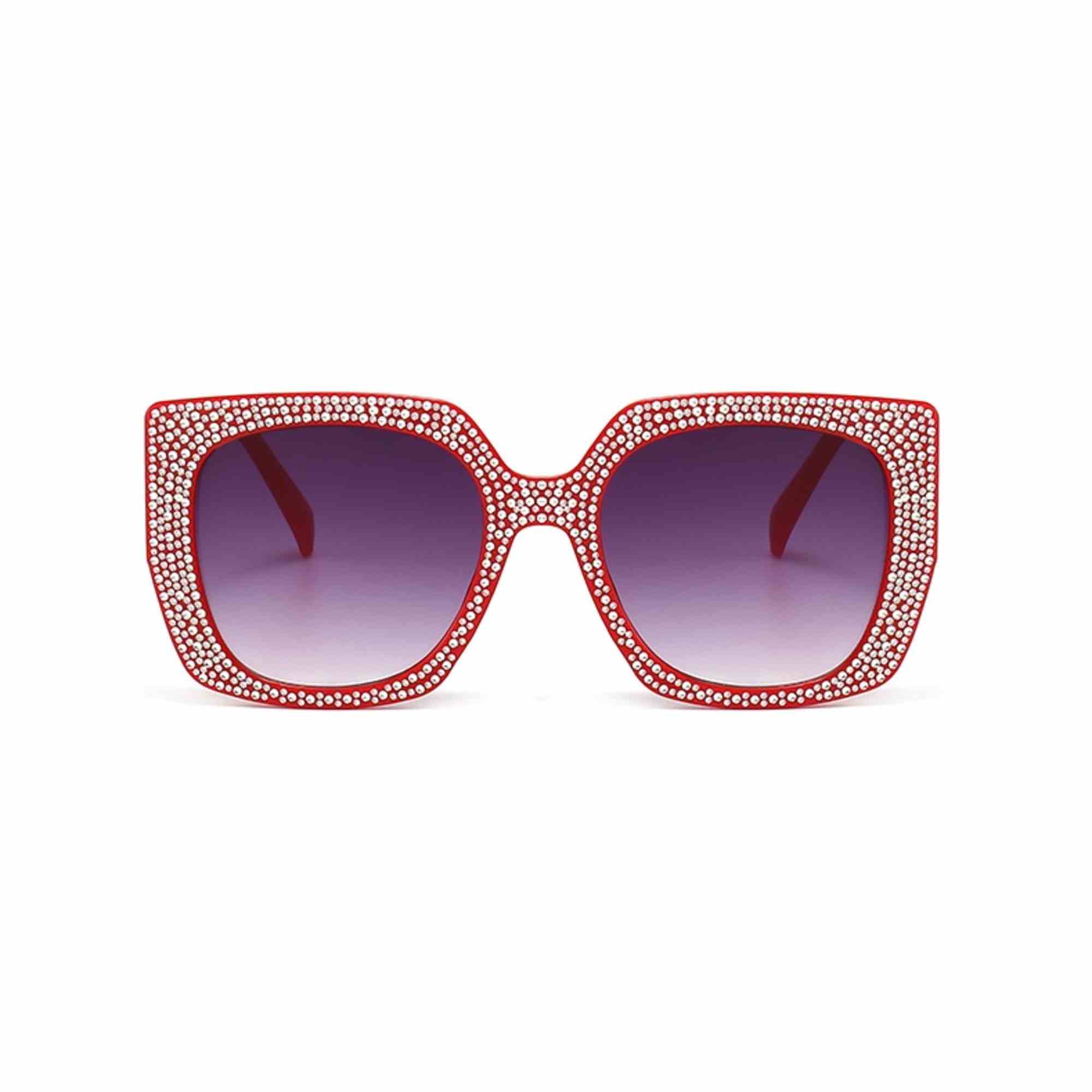 AUGEN Modern Square Plastic Unisex Sunglasses UV 400 Protected Large Size (210-C2)