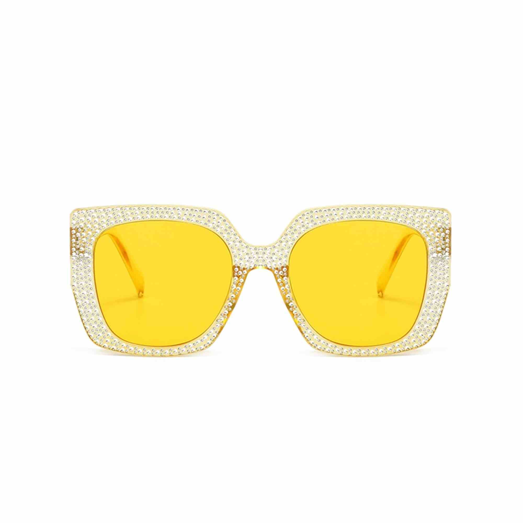 AUGEN Modern Square Plastic Unisex Sunglasses UV 400 Protected Large Size (210-C5)