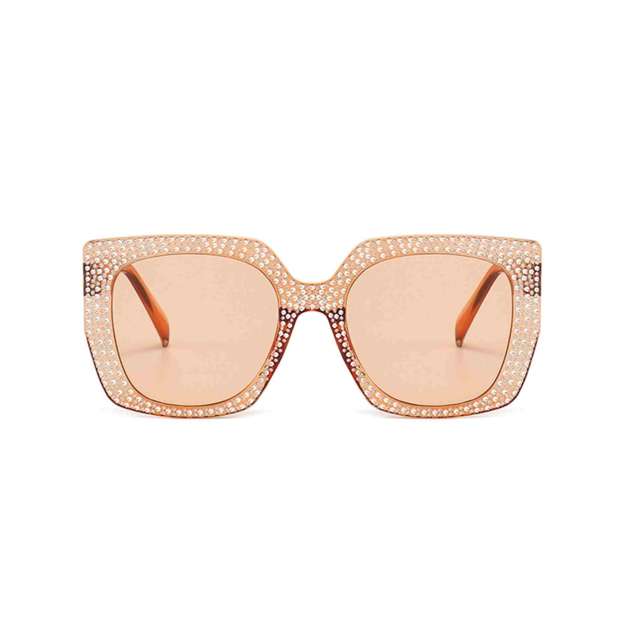 AUGEN Modern Square Plastic Unisex Sunglasses UV 400 Protected Large Size (210-C8)