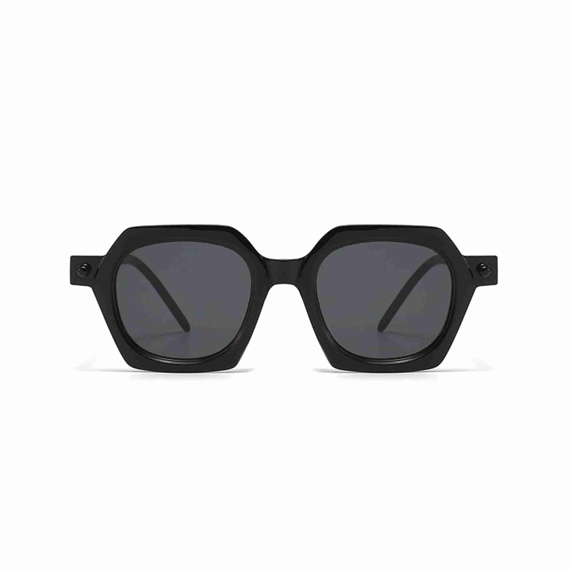 AUGEN Modern Square Plastic Unisex Sunglasses UV 400 Protected Medium Size (212-C1)