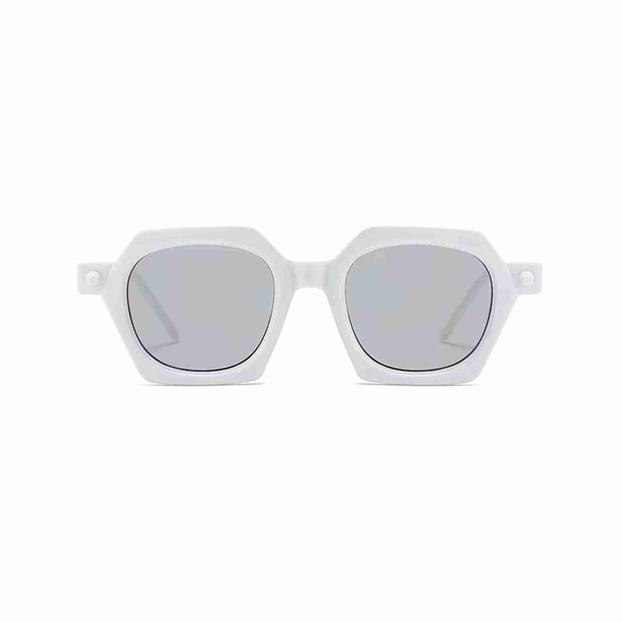 AUGEN Modern Square Plastic Unisex Sunglasses UV 400 Protected Medium Size (212-C14)
