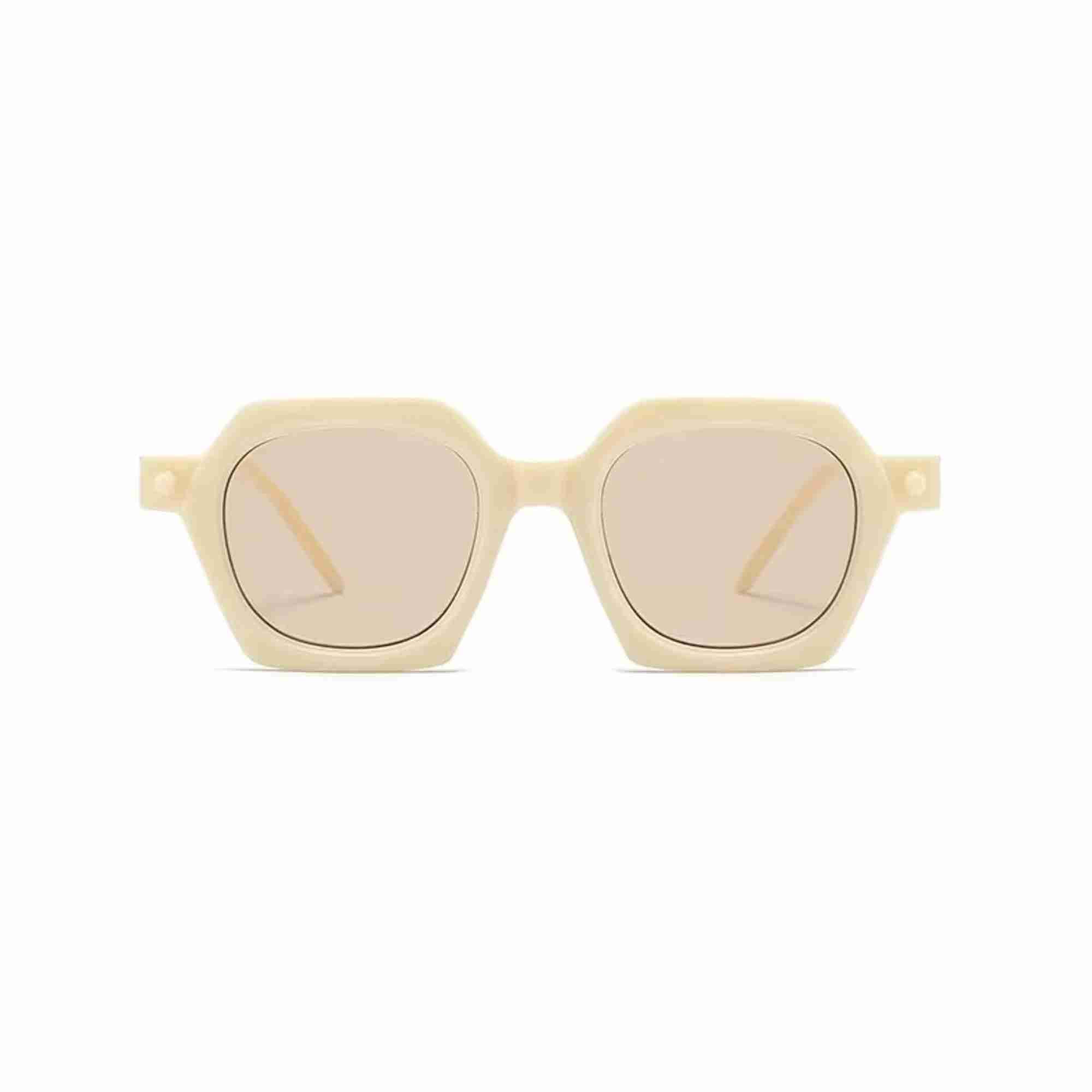 AUGEN Modern Square Plastic Unisex Sunglasses UV 400 Protected Medium Size (212-C15)