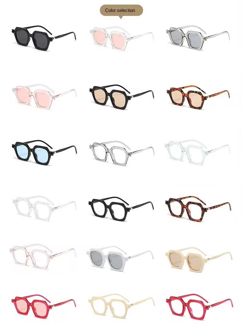 AUGEN Modern Square Plastic Unisex Sunglasses UV 400 Protected Medium Size (212-C15)