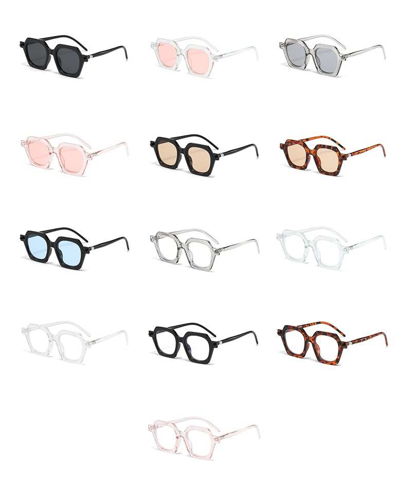 AUGEN Modern Square Plastic Unisex Sunglasses UV 400 Protected Medium Size (212-C2)