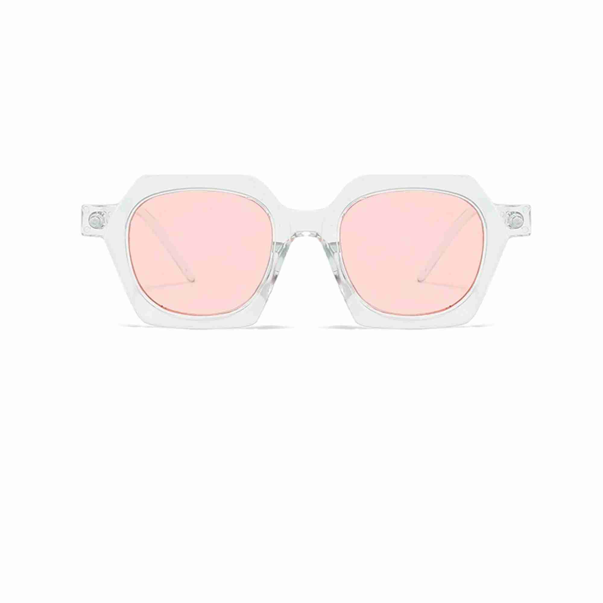 AUGEN Modern Square Plastic Unisex Sunglasses UV 400 Protected Medium Size (212-C2)