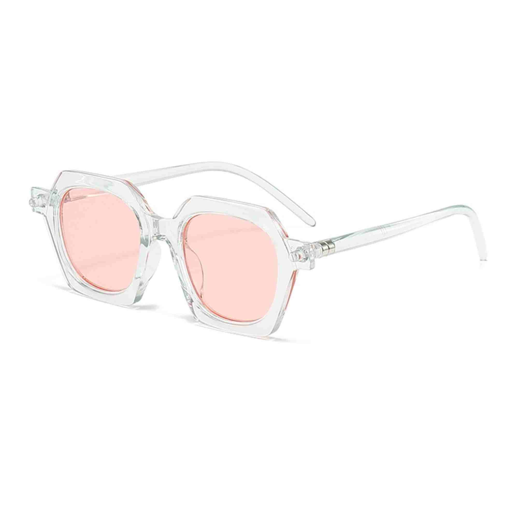 AUGEN Modern Square Plastic Unisex Sunglasses UV 400 Protected Medium Size (212-C2)