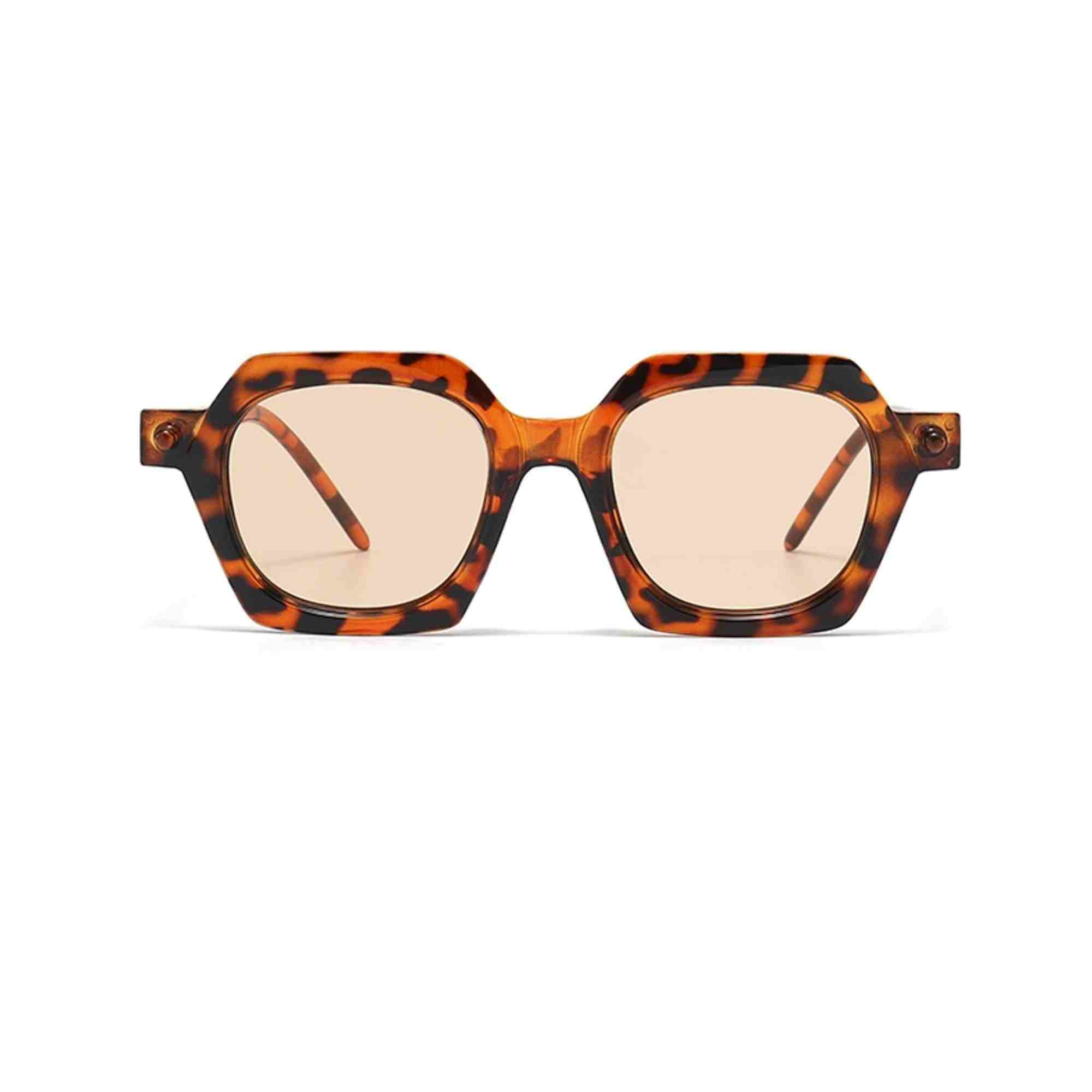 AUGEN Modern Square Plastic Unisex Sunglasses UV 400 Protected Medium Size (212-C6)