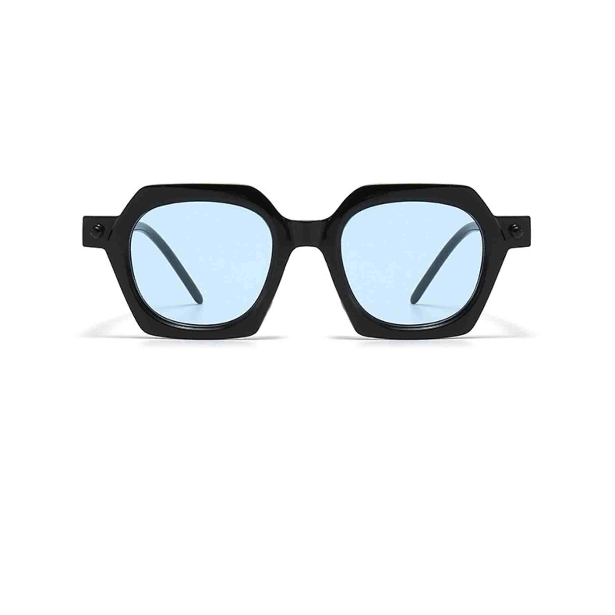 AUGEN Modern Square Plastic Unisex Sunglasses UV 400 Protected Medium Size (212-C7)
