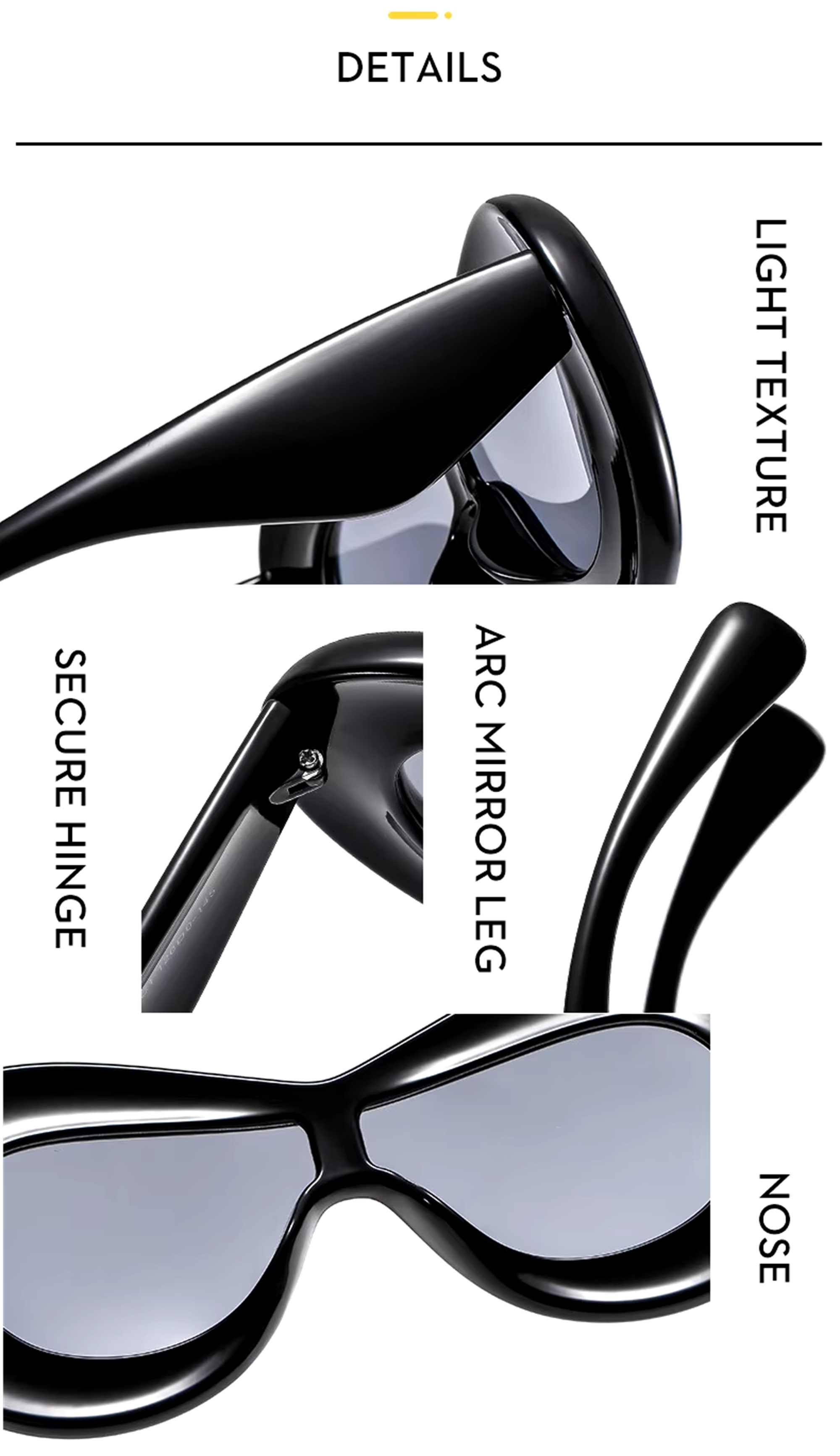 AUGEN Modern Pilot Plastic Unisex Sunglasses UV 400 Protected Large Size (213-C3)