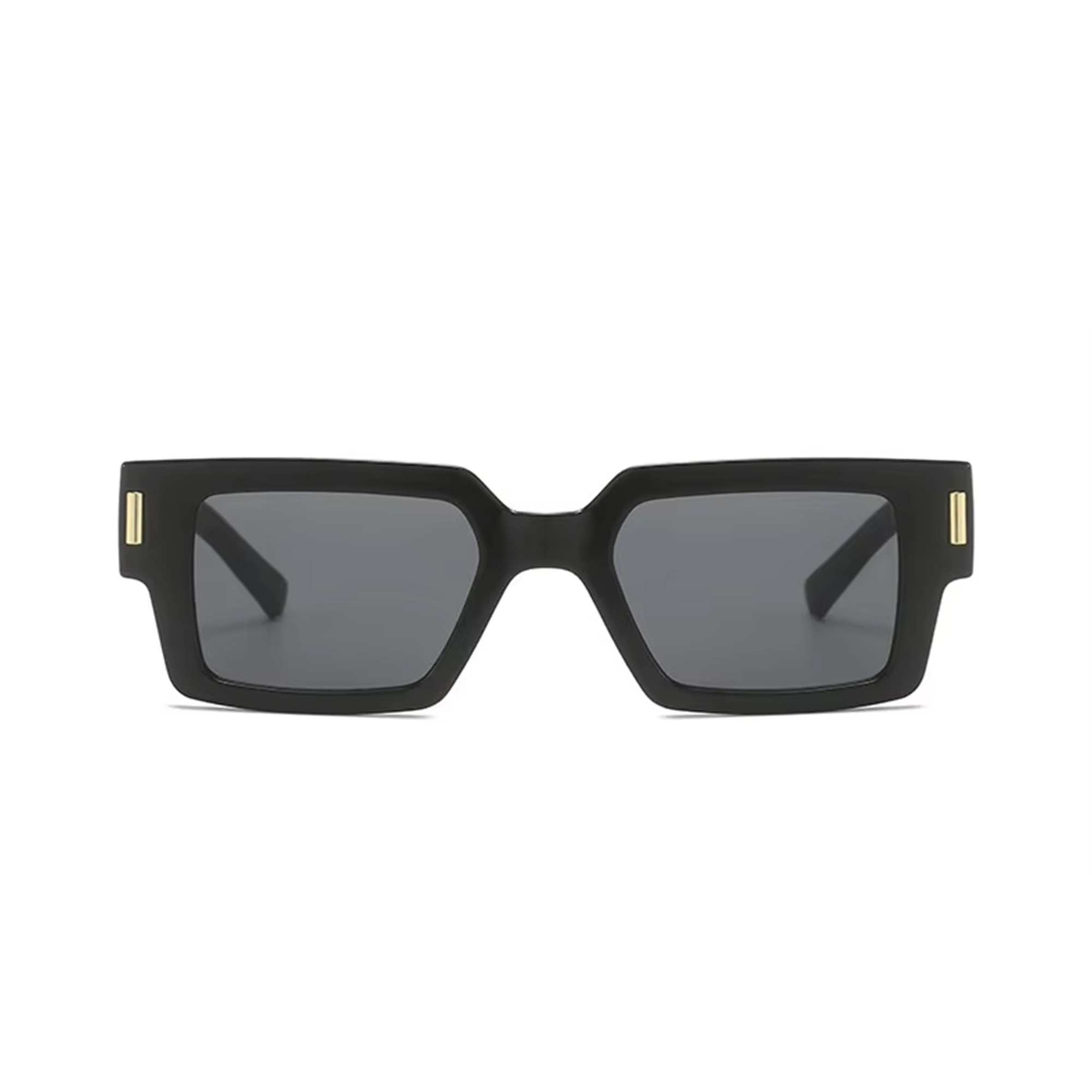 AUGEN Modern Rectangular Arrow Plastic Unisex Sunglasses UV 400 Protected Medium Size (214-C1)