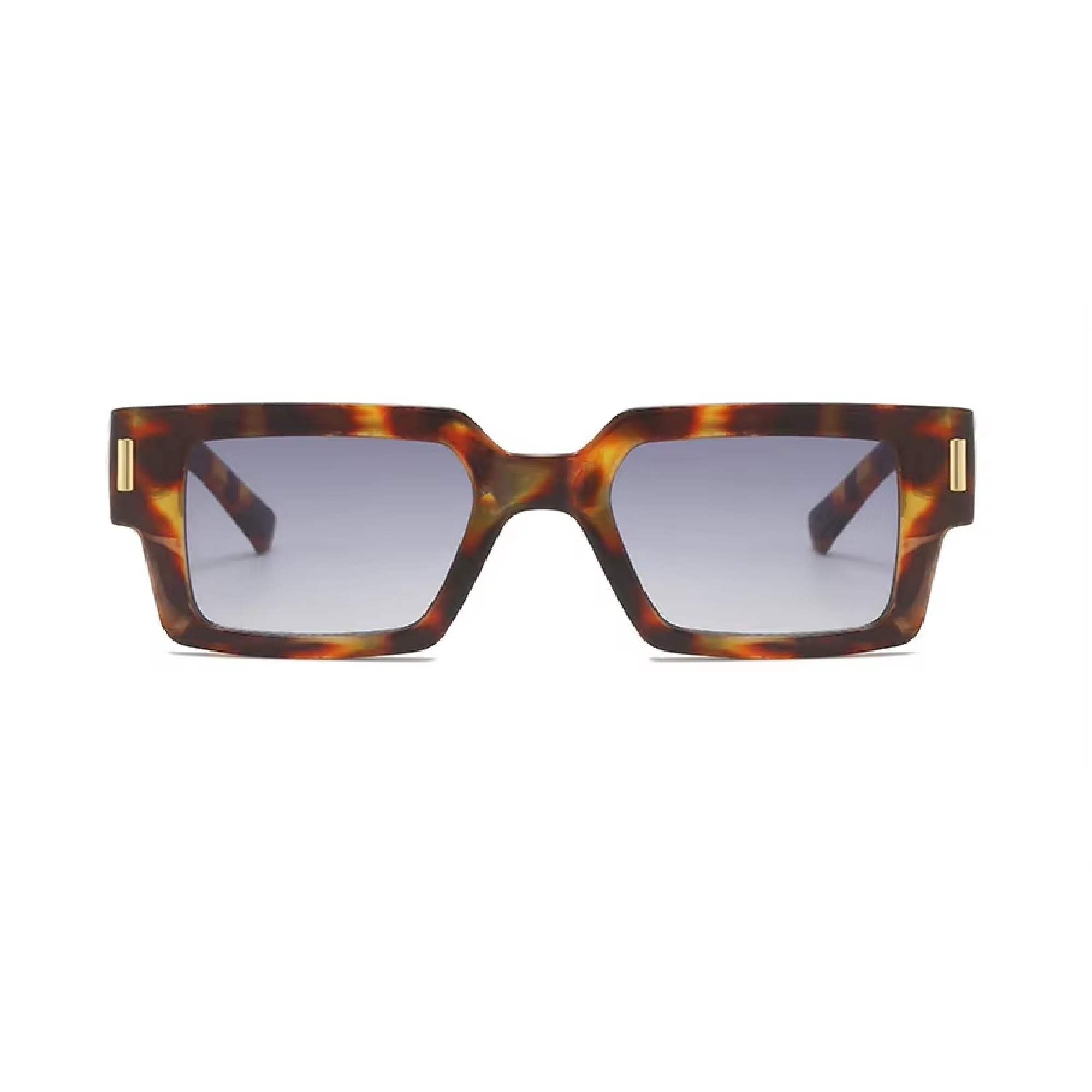 AUGEN Modern Rectangular Arrow Plastic Unisex Sunglasses UV 400 Protected Medium Size (214-C2)