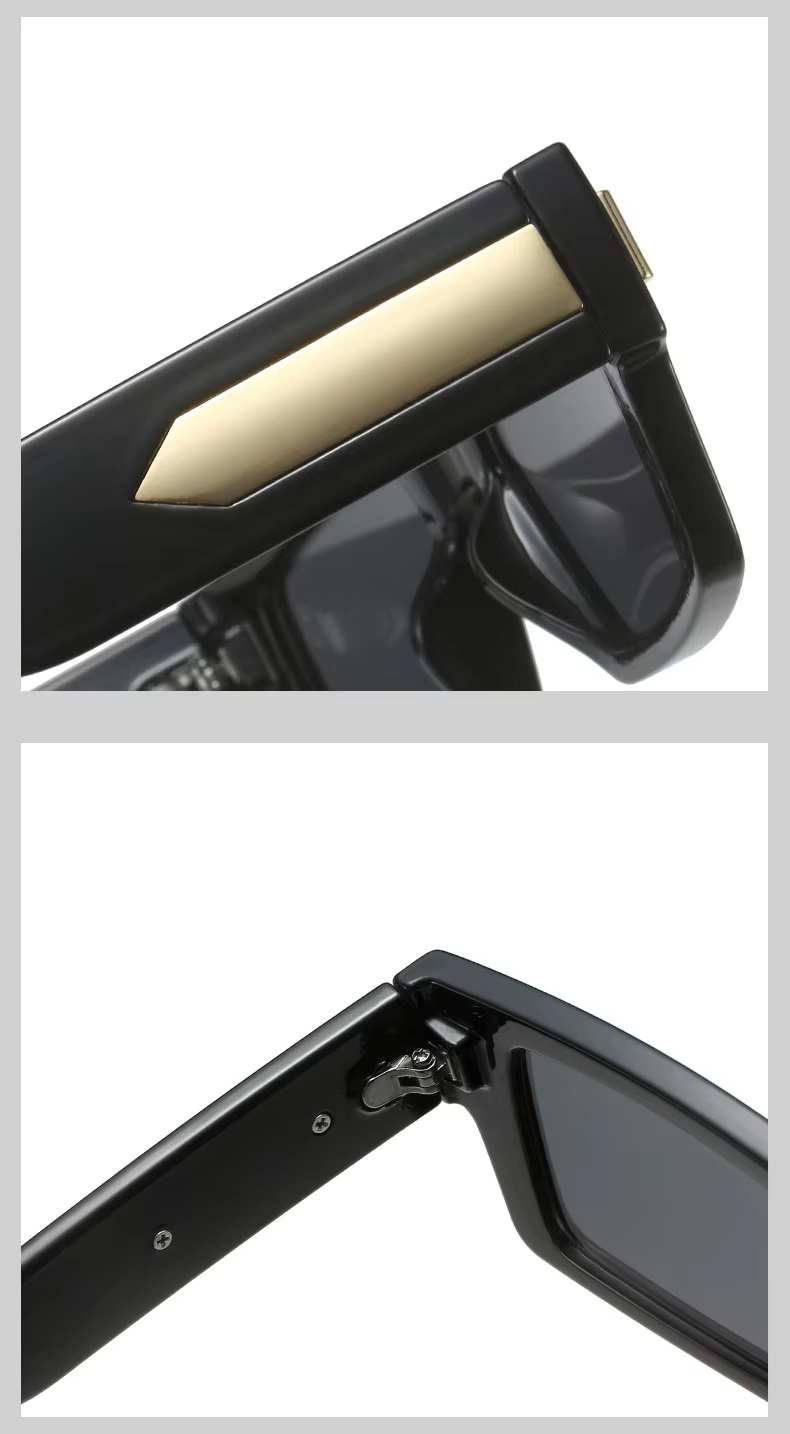 AUGEN Modern Rectangular Arrow Plastic Unisex Sunglasses UV 400 Protected Medium Size (214-C2)